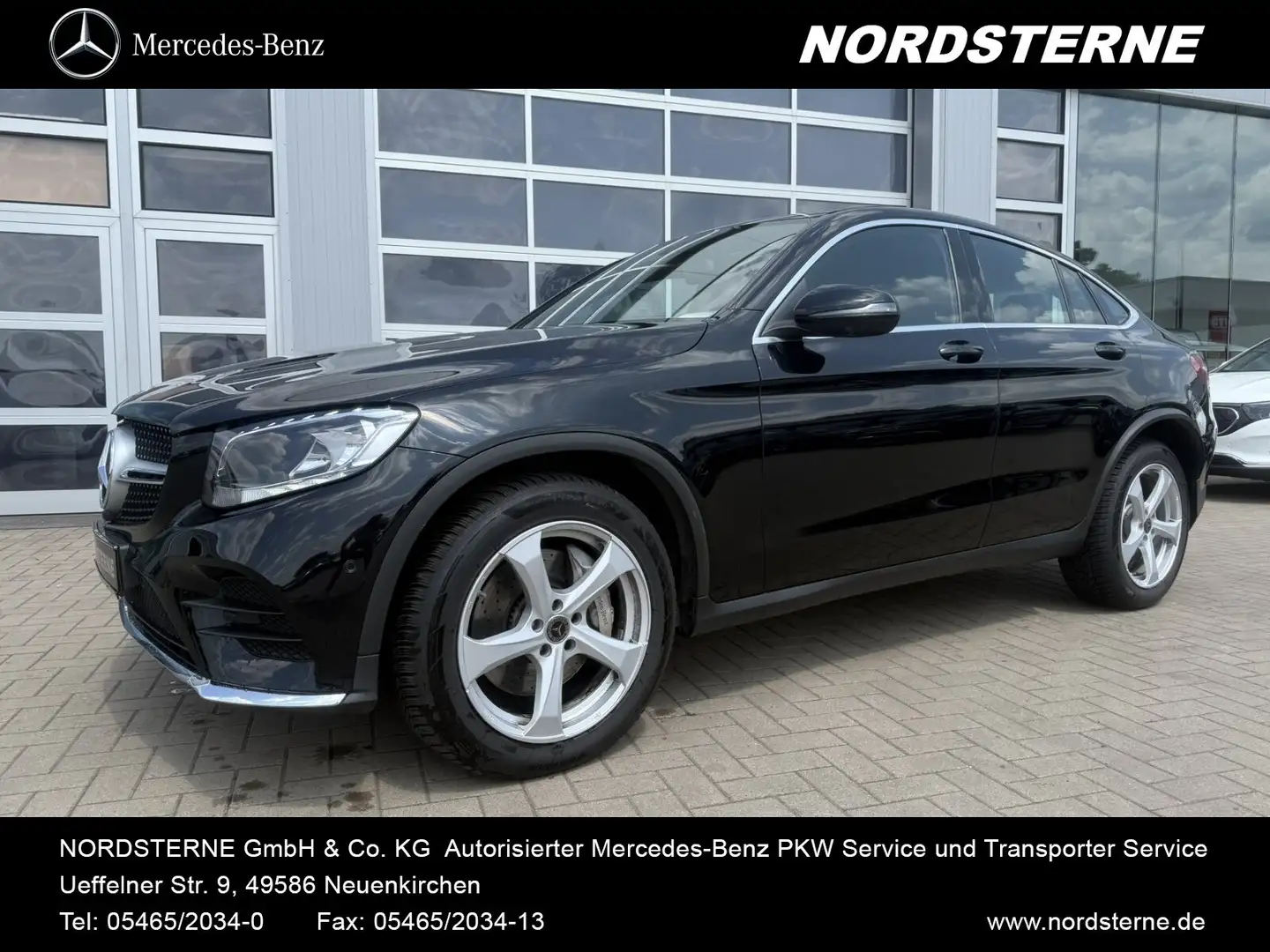 Mercedes-Benz GLC 220 GLC 220 d 4MATIC Coupé AMG-Line+360°+AHK+NAVI Schwarz - 1