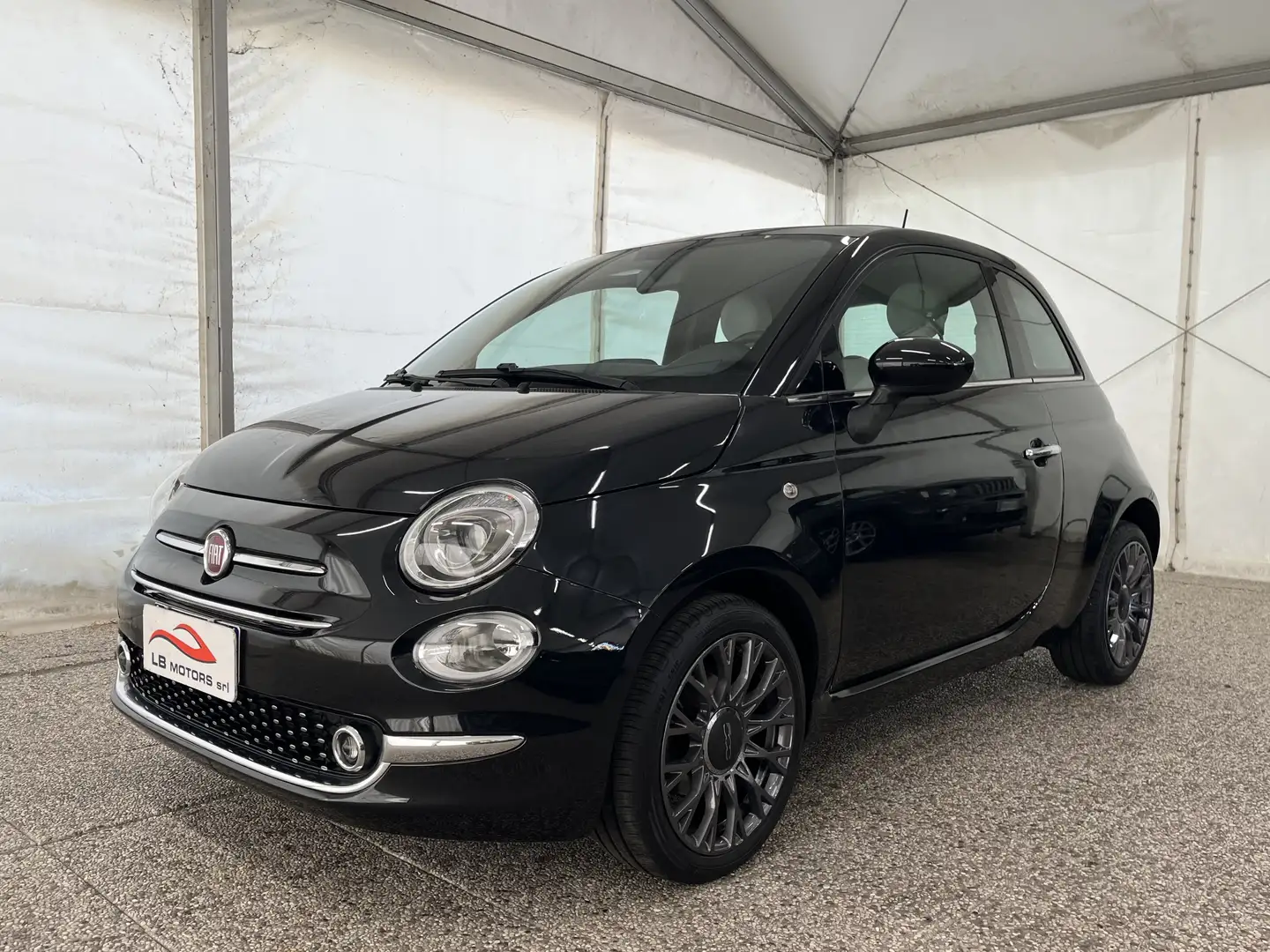 Fiat 500 1.2 Lounge 69cv Noir - 1