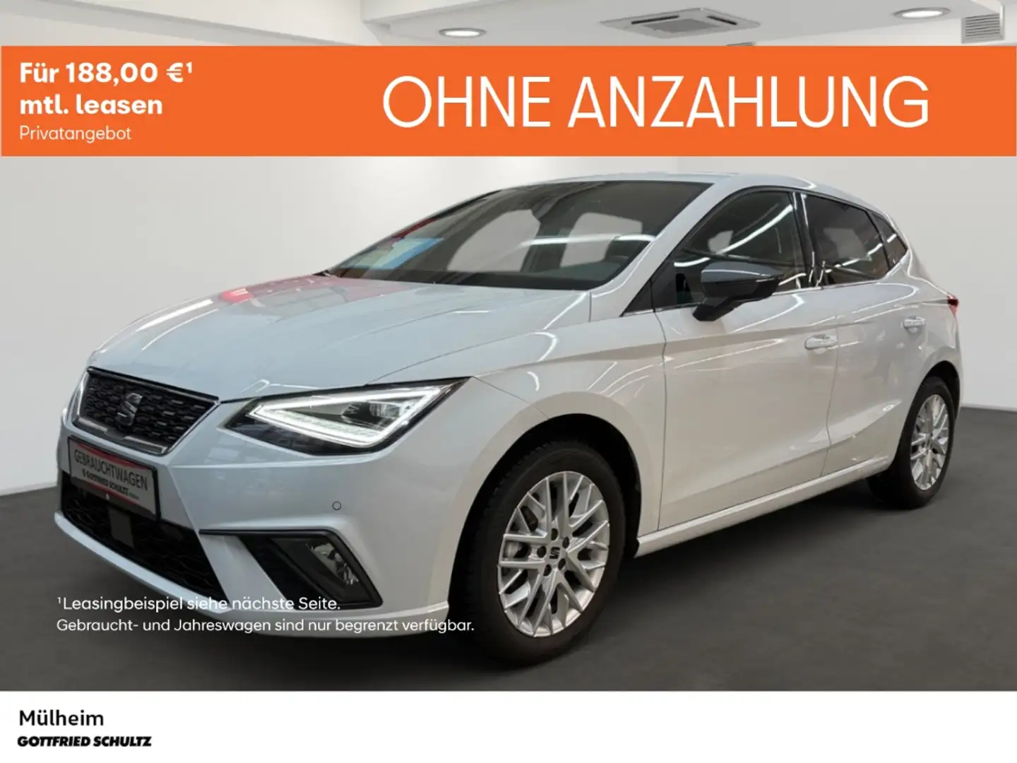 SEAT Ibiza 1.0 TSI DSG LED NAV KAMERA SHZ Xcellence ALLSEASON Weiß - 1