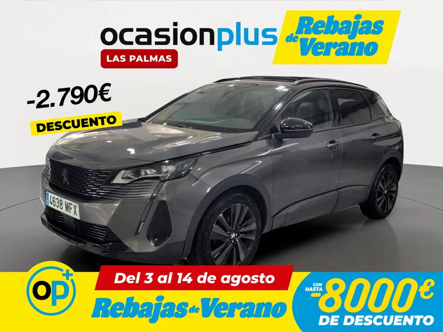 Peugeot 3008 1.5BlueHDi GT S&S EAT8 130 Gris - 1