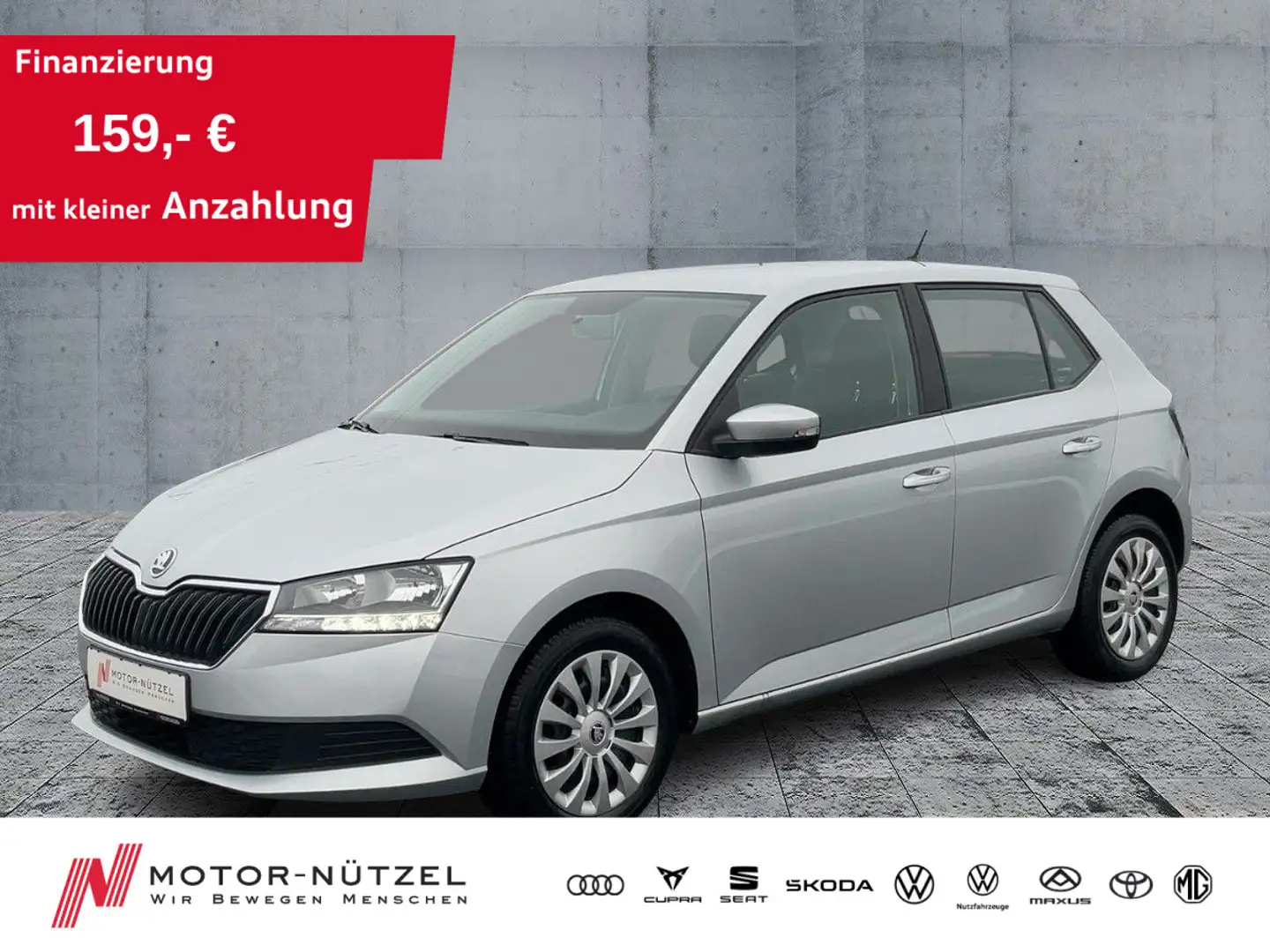 Skoda Fabia 1.0 TSI COOL PLUS BT+DAB+KLIMA+MFA+ISOFIX Silber - 1