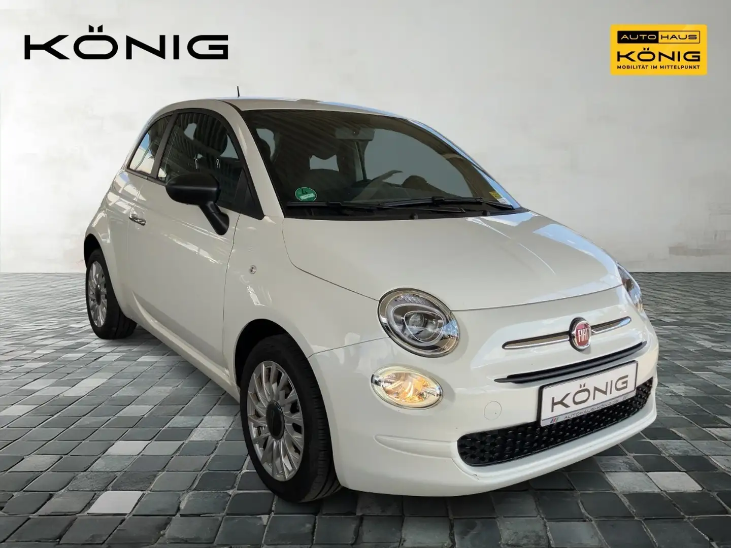 Fiat 500 MY23 1.0 GSE Hybrid KLIMA TEMPOMAT DAB+ Weiß - 2