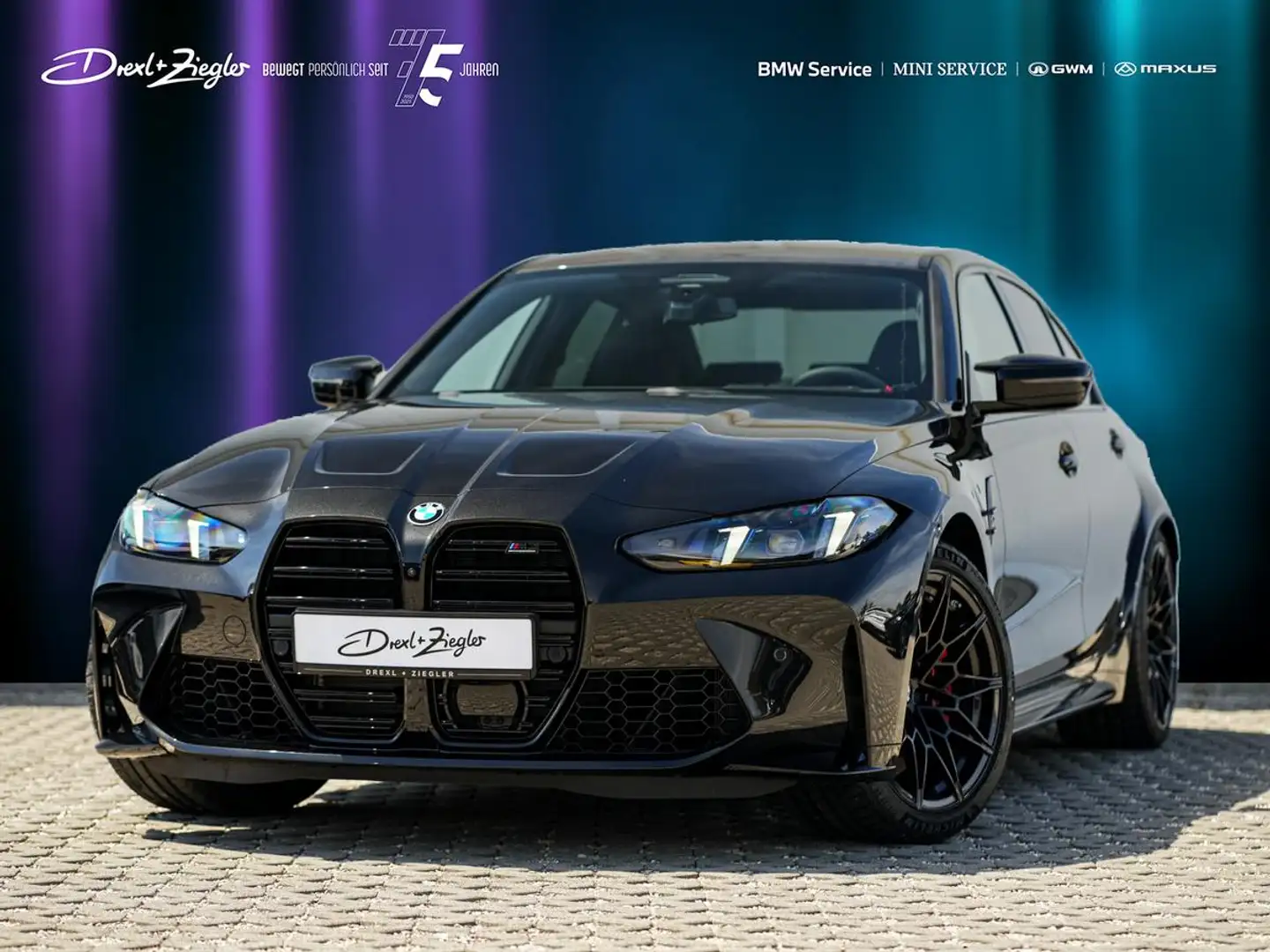 BMW M3 xDrive Limousine Compet. MDriver ACC Sitzlüft Schwarz - 1