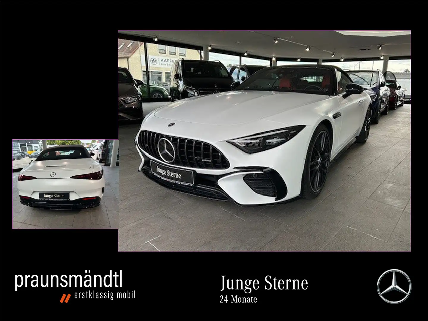Mercedes-Benz SL 43 AMG Night II Sound/360°/Distr./Aerodynamik Weiß - 1