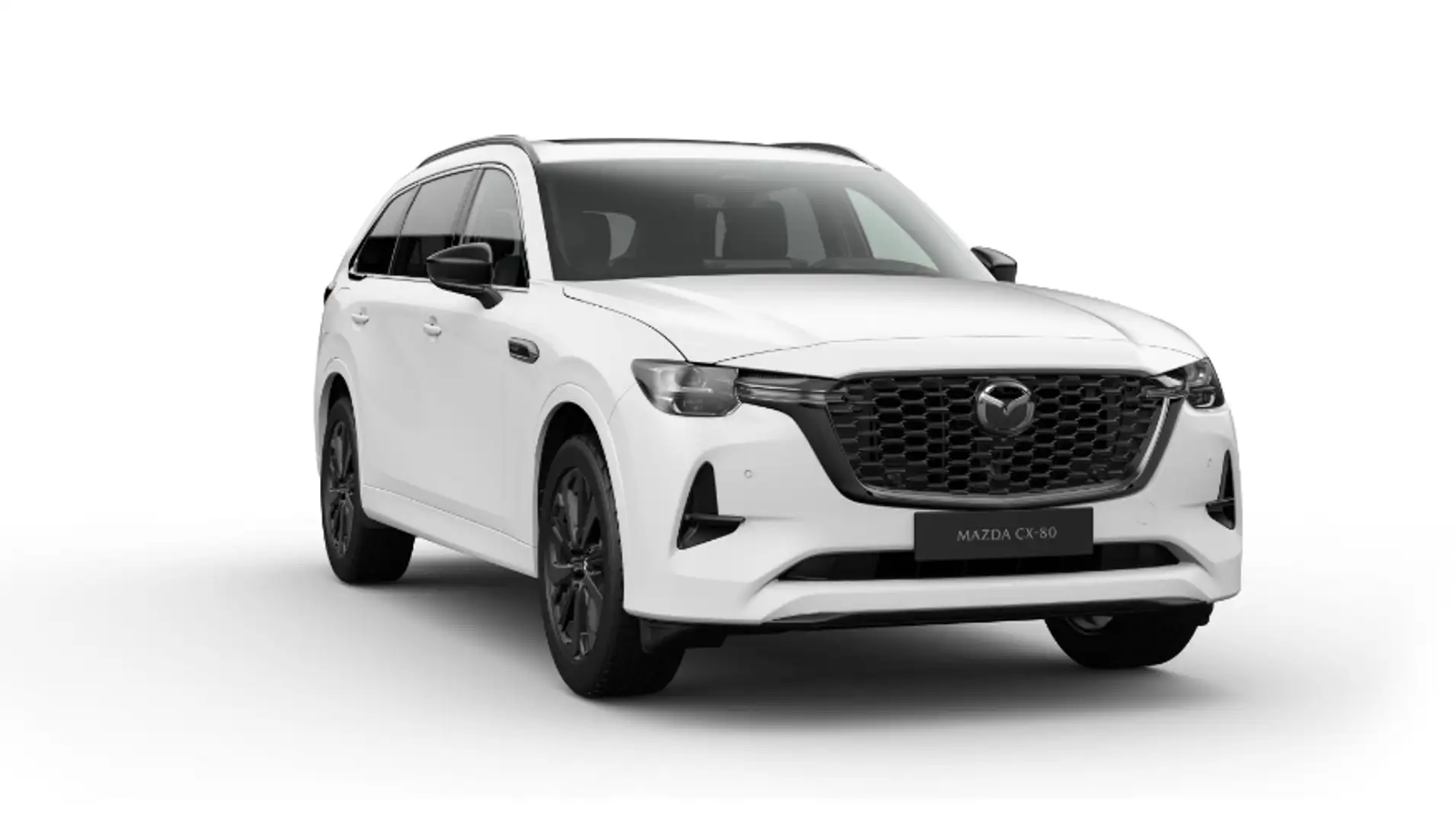 Mazda CX-80 PRIVAT PHEV Homura 7- Sitzer Vollausstattung// Weiß - 2