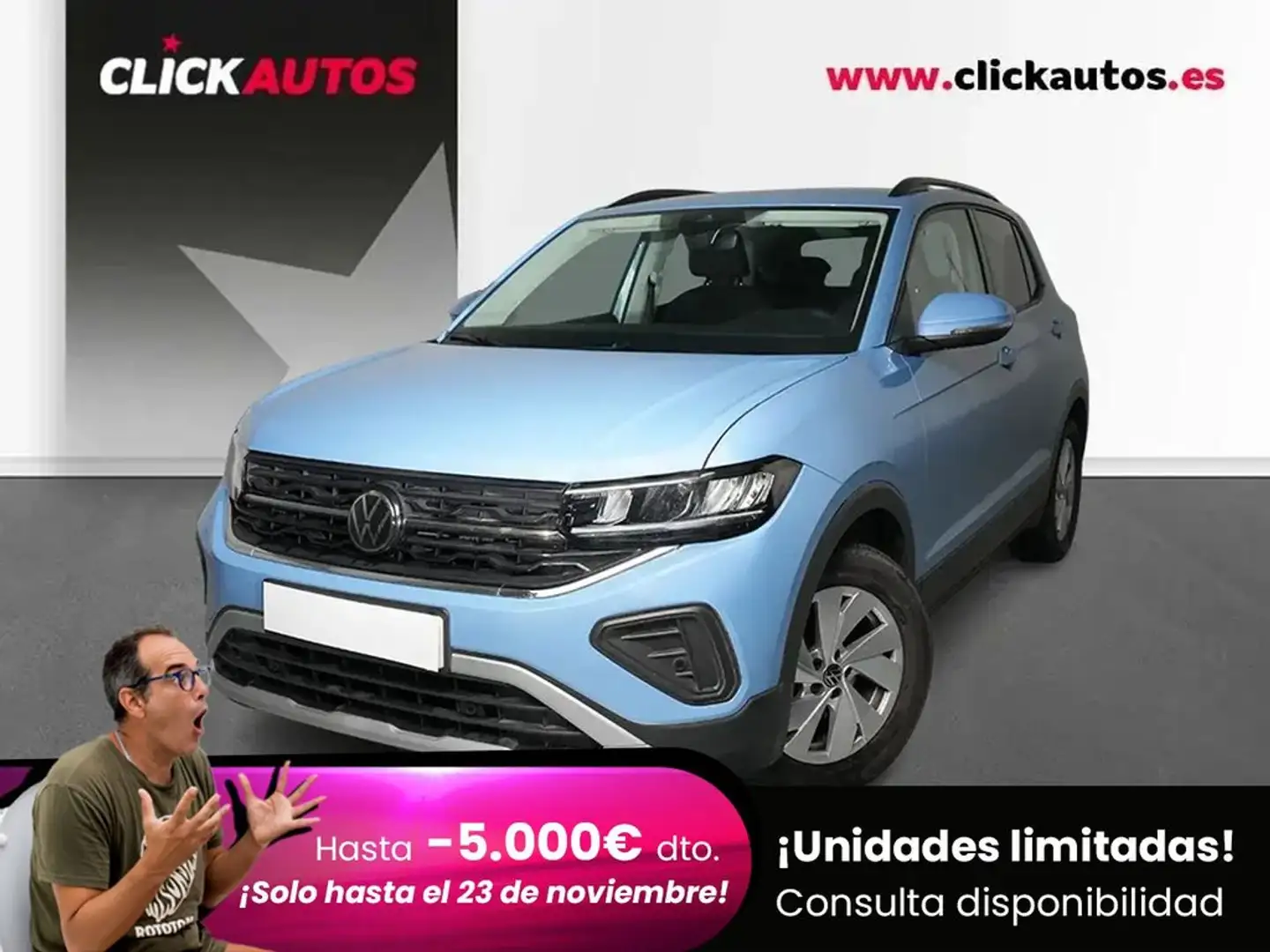 Volkswagen T-Cross 1.0 TSI Life Aut. 85kW Bleu - 1