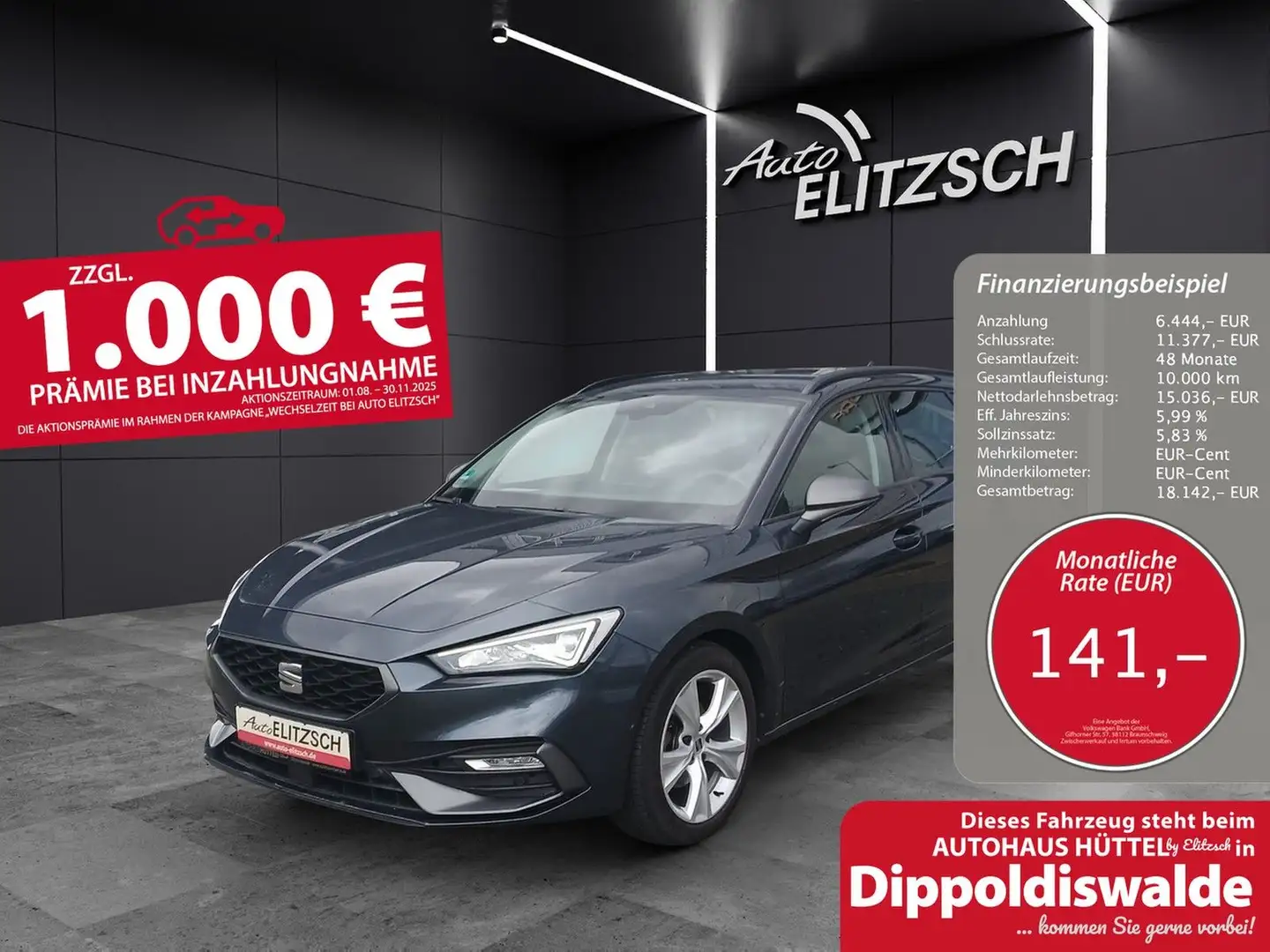 SEAT Leon Sportstourer FR 1.5 TSI ACT ACC LED NAVI KL Gris - 1