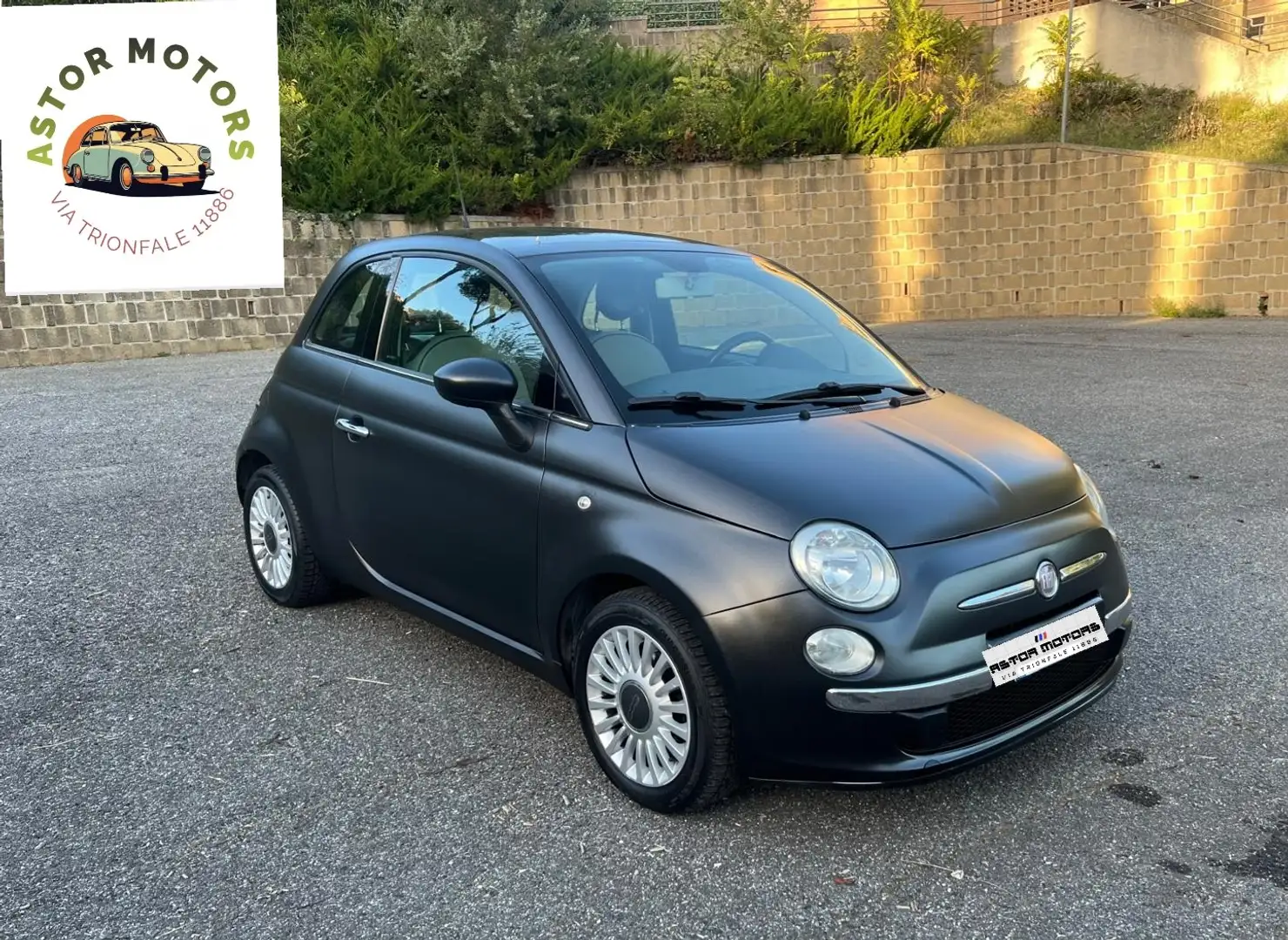 Fiat 500 1.2 69cv Tetto Cerchi Volante Multif. KM 105000 Noir - 2
