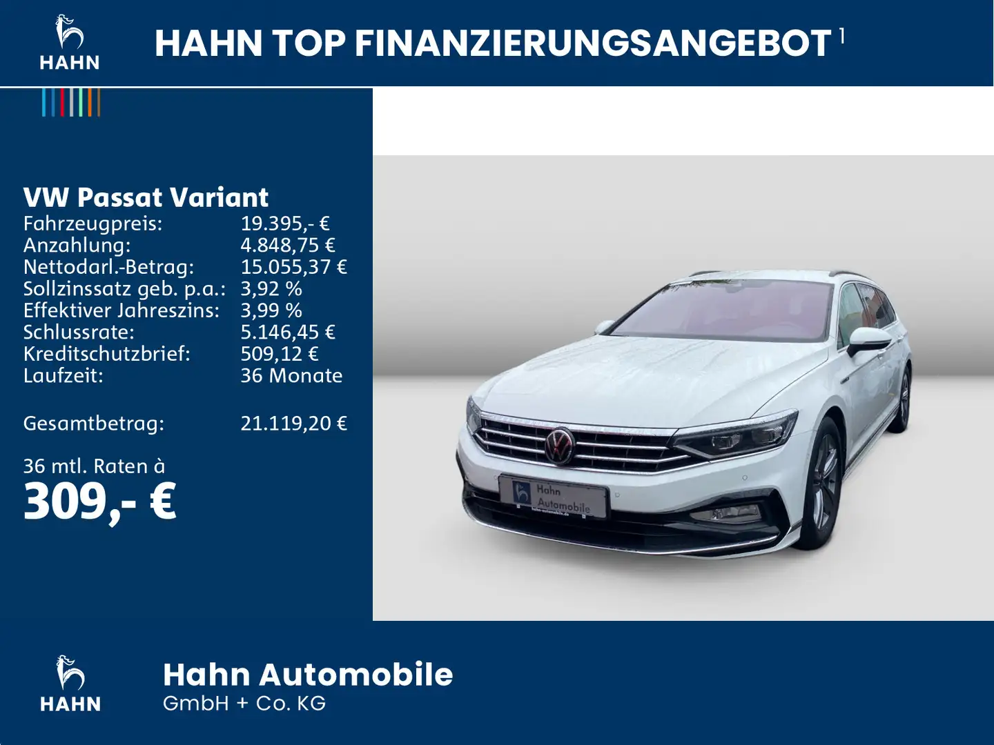 Volkswagen Passat Variant 2.0TDI DSG Business R-Line AHK Wit - 2