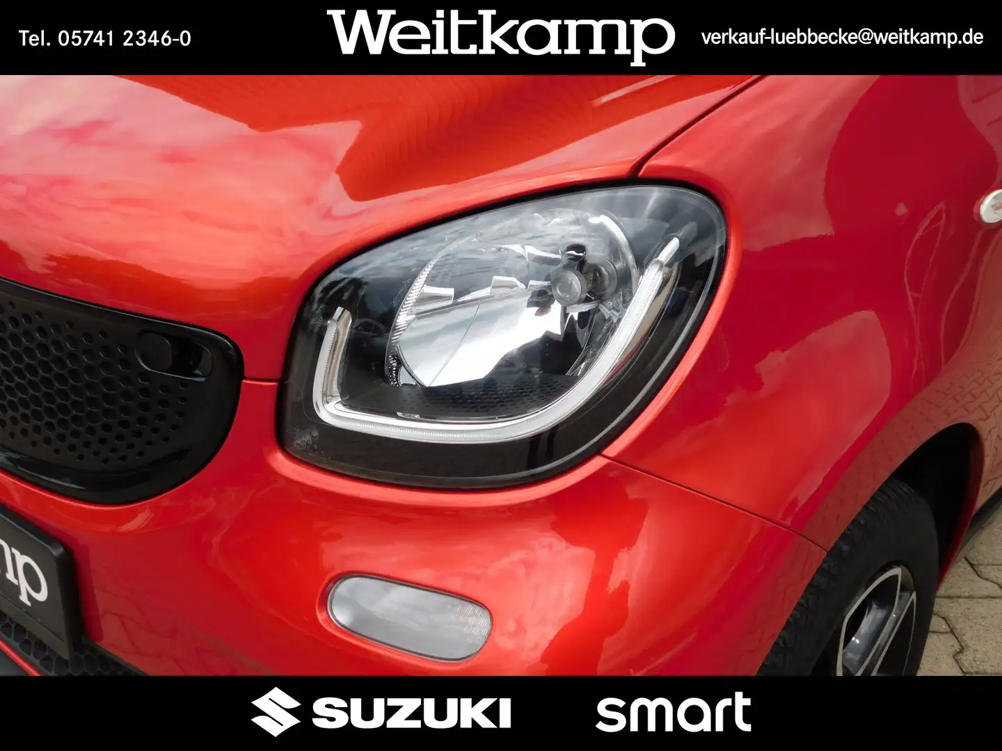 smart forFour forfour 52kW Automatik Prime Parkhilfe Leder GJR Rot - 2