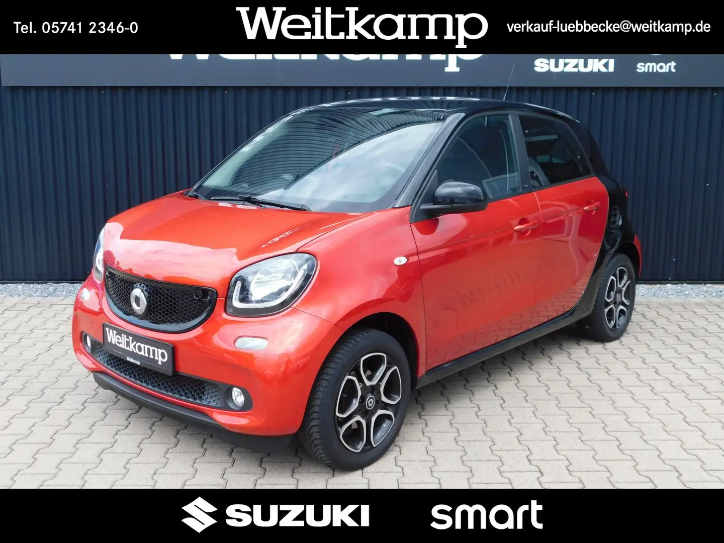 smart forFour forfour 52kW Automatik Prime Parkhilfe Leder GJR Rot - 1
