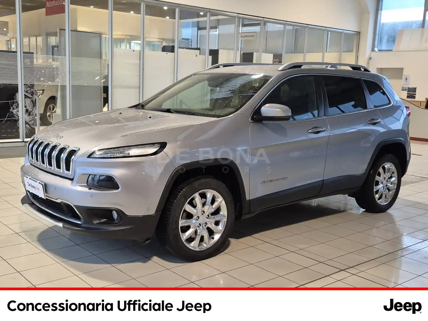 Jeep Cherokee 2.2 mjt ii limited 4wd active drive i 200cv auto Argento - 1