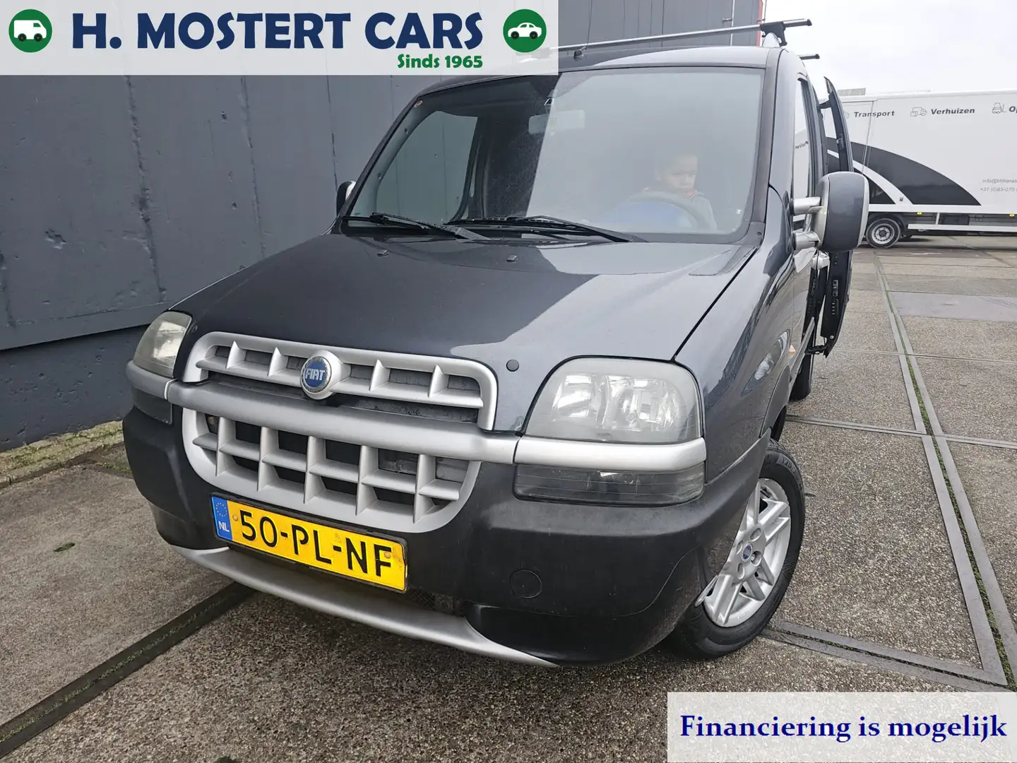 Fiat Doblo 1.6-16V Malibu APK t/m 07-2026 Bj.2004 Airco  5 pe Grau - 1
