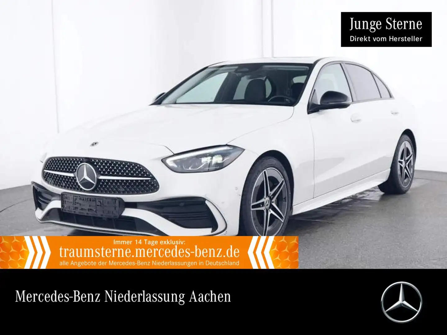 Mercedes-Benz C 180 AMG+NIGHT+LED+KAMERA+TOTW+KEYLESS+9G Blanco - 1