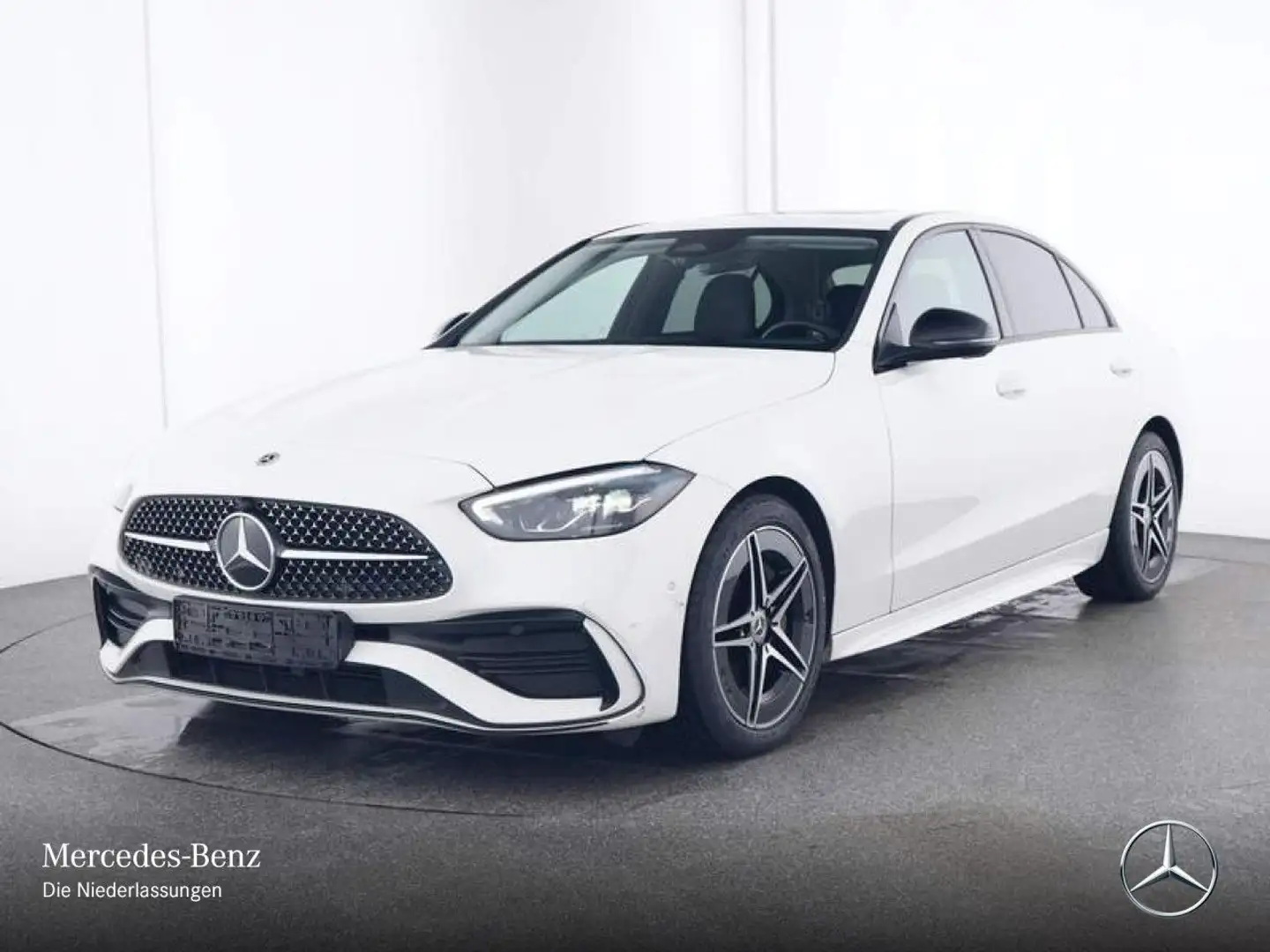 Mercedes-Benz C 180 AMG+NIGHT+LED+KAMERA+TOTW+KEYLESS+9G Blanco - 2