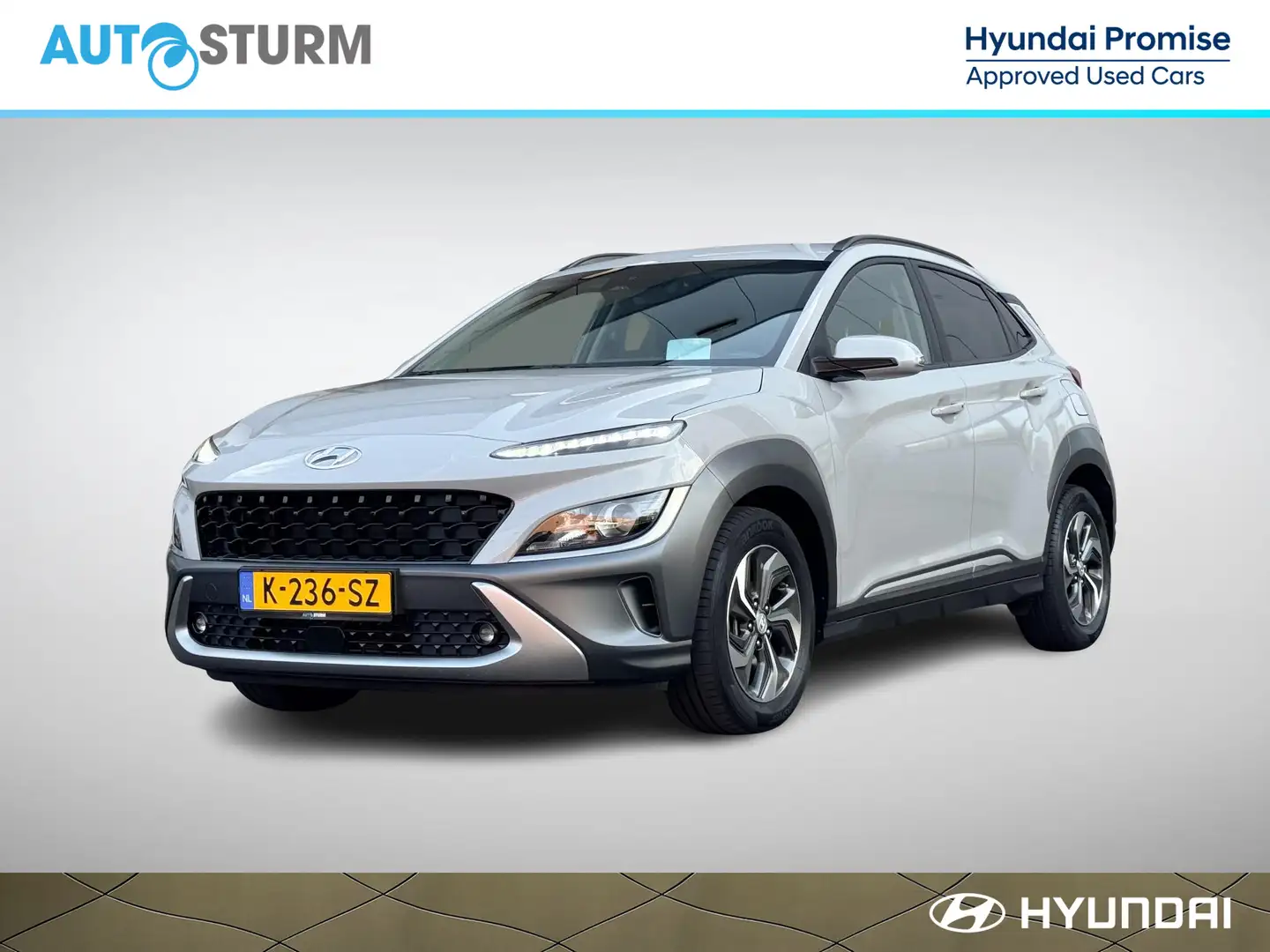 Hyundai KONA 1.6 GDI HEV Fashion incl. Afneembare Trekhaak! Grijs - 1