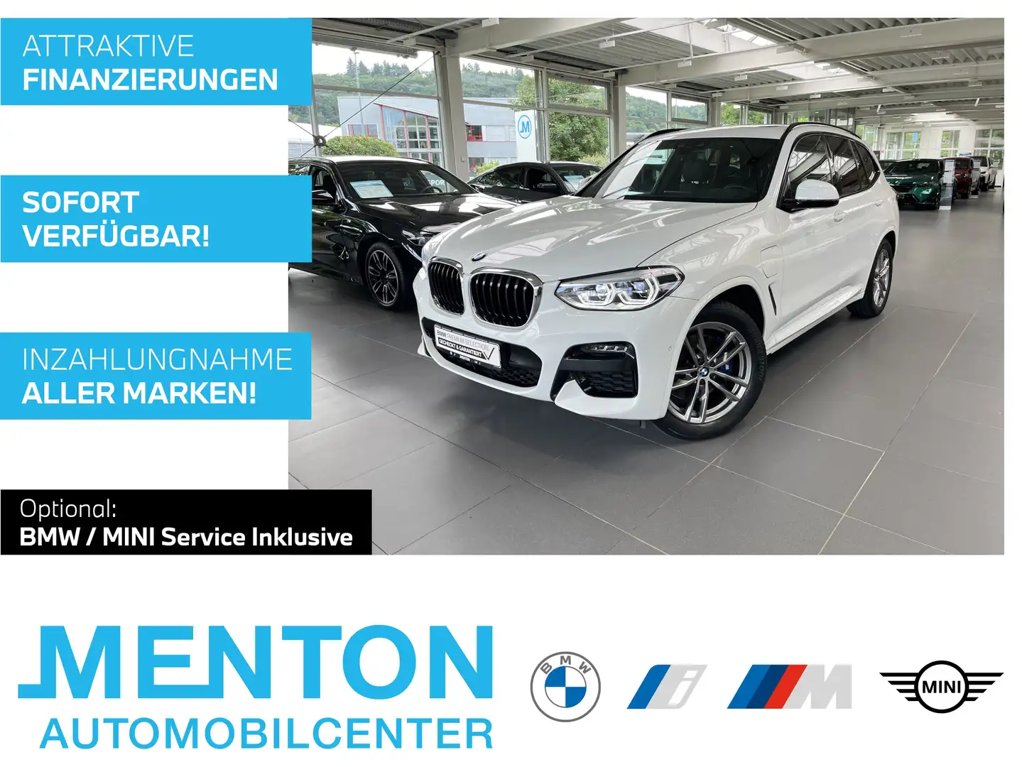 BMW X3 xDrive30e M Sport AHK/ACC/Head-Up/DAB/LED/WLAN/RFK Weiß - 1