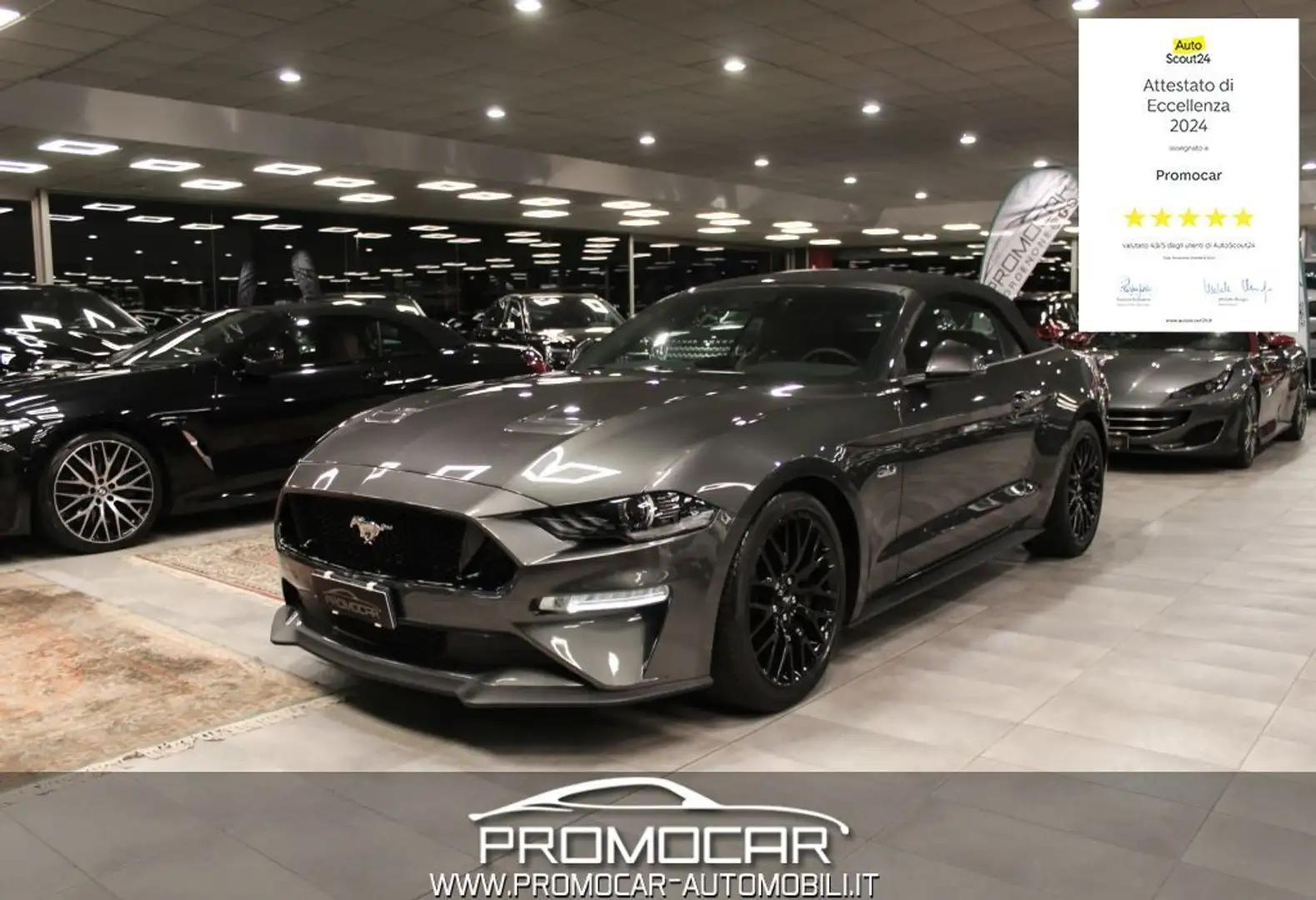 Ford Mustang CONVERTIBILE 5.0 V8 TiVCT GT *SERVICE FORD*UNIPROP Gris - 1