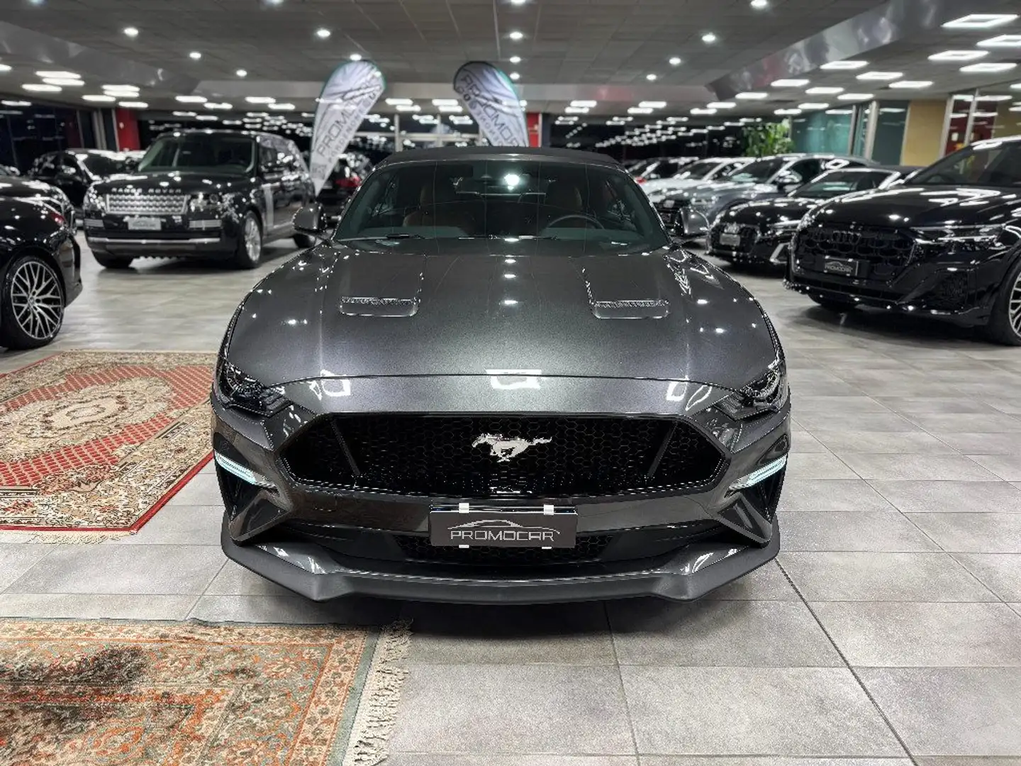 Ford Mustang CONVERTIBILE 5.0 V8 TiVCT GT *SERVICE FORD*UNIPROP Gris - 2