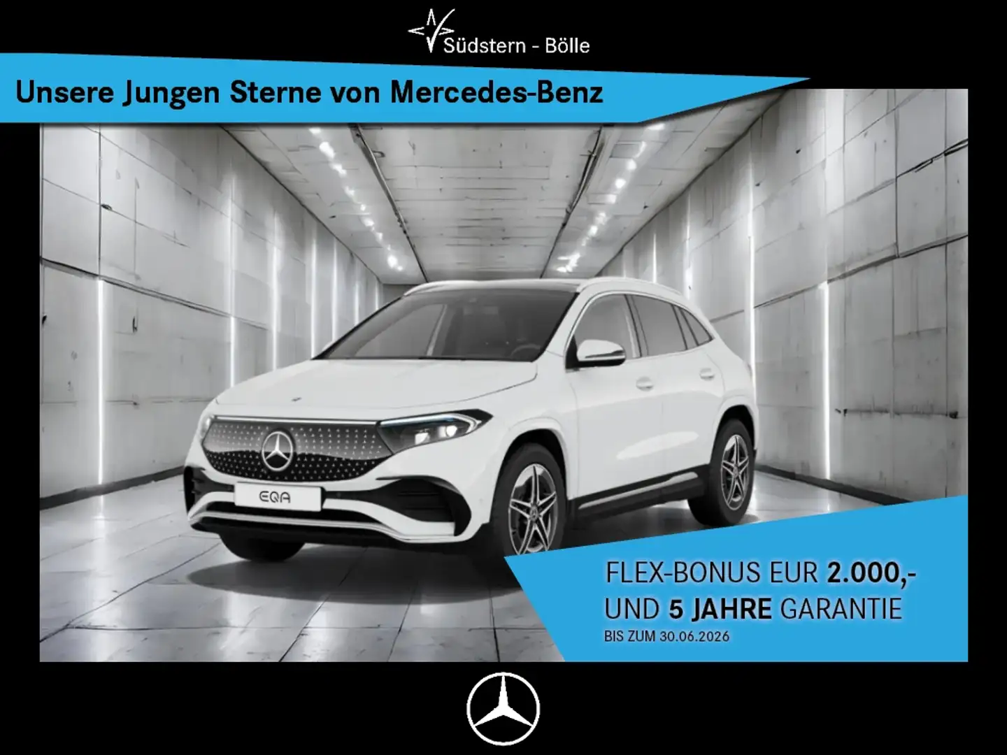 Mercedes-Benz EQA 350 4M AMG+AMBIENTE+MEMORY+BURMESTER+MBUX Weiß - 1