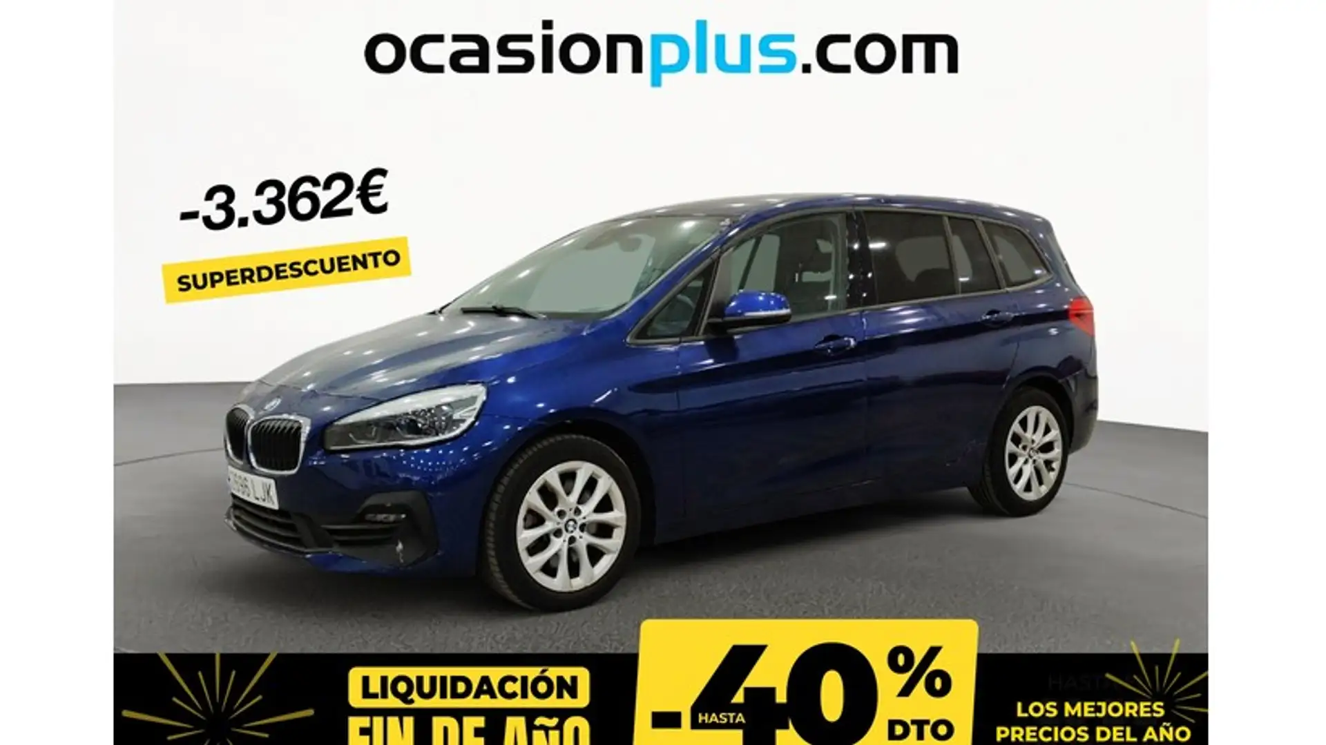 BMW 218 218dA Gran Tourer Business Bleu - 1