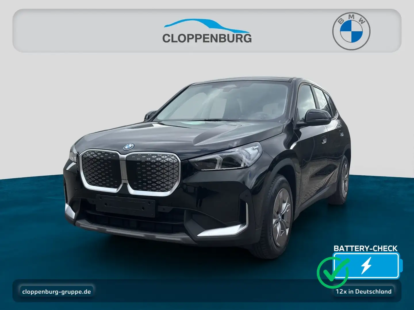 BMW iX1 xDrive30 StHz+StKlima+Navi+SHZ+KeyGO+HiFi+BT Schwarz - 1