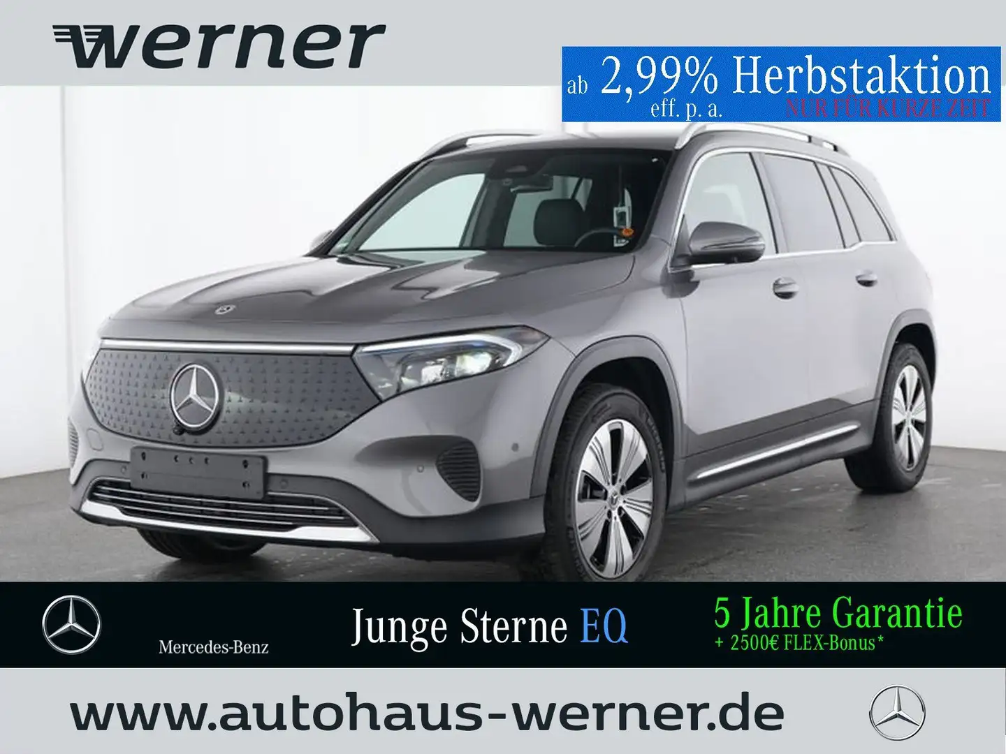 Mercedes-Benz EQB 300 4M PROGR-ADV MEMORY 360° DISTRO VZA WDGS Grigio - 1