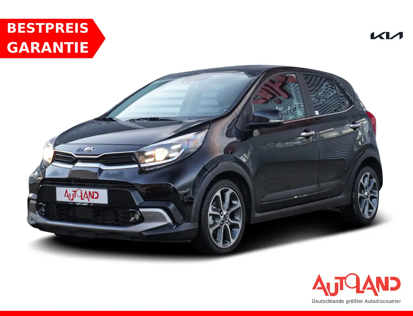 Kia Picanto 1.0 T-GDI X-Line Navi Kamera Teilleder Schwarz - 1