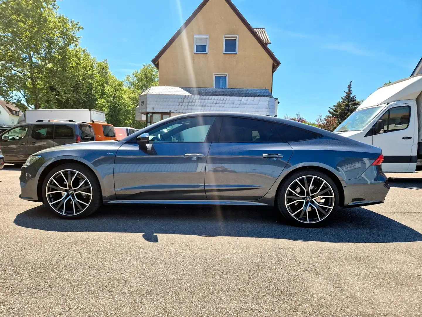 Audi A7 SB 45 TFSI quattro S line+HUD+VIRTUAL+B&O+AHK Gris - 2