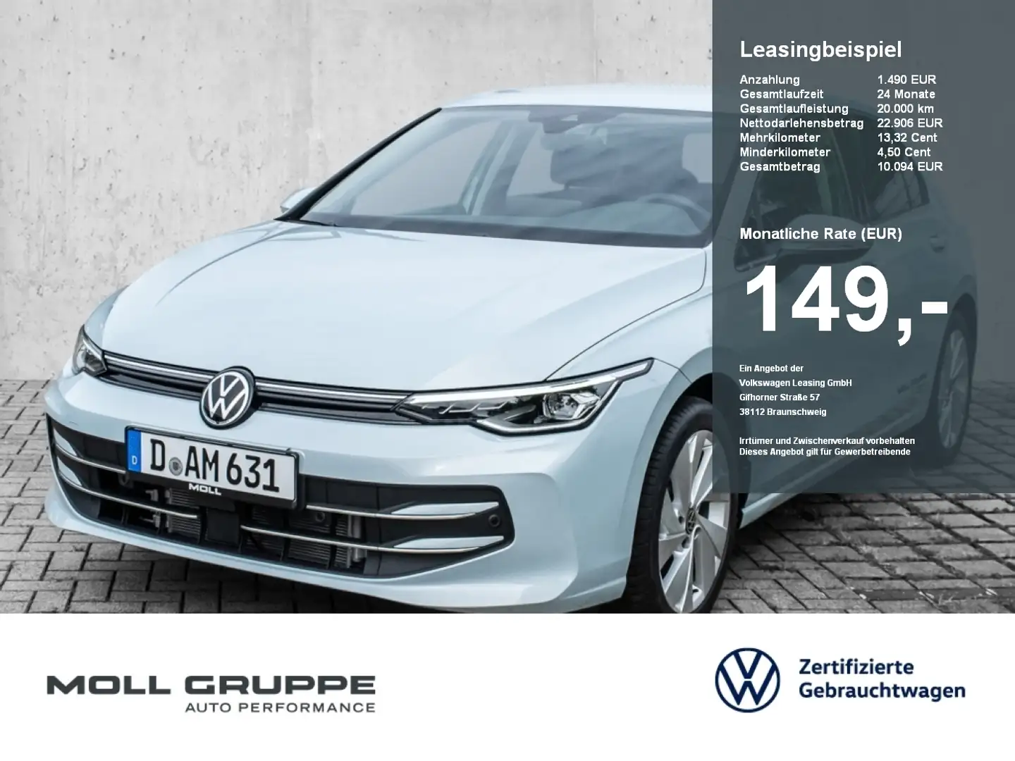 Volkswagen Golf Style 1.5 l TSI OPF 6-Gang LED MASSAGE ACC Blauw - 1