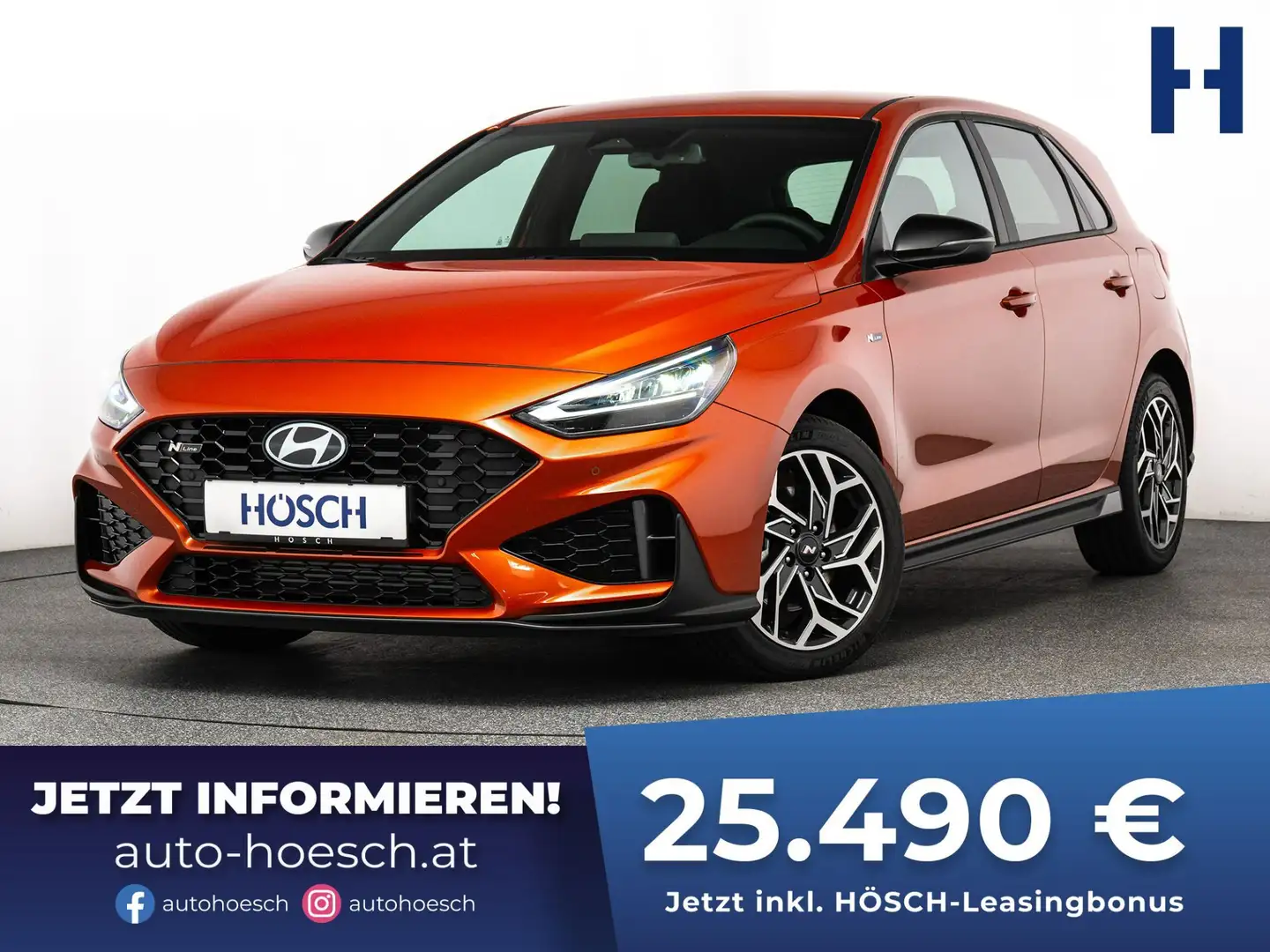 Hyundai i30 N Line 1.0 Aut. FACELIFT WINTERPAKET ++ Orange - 1