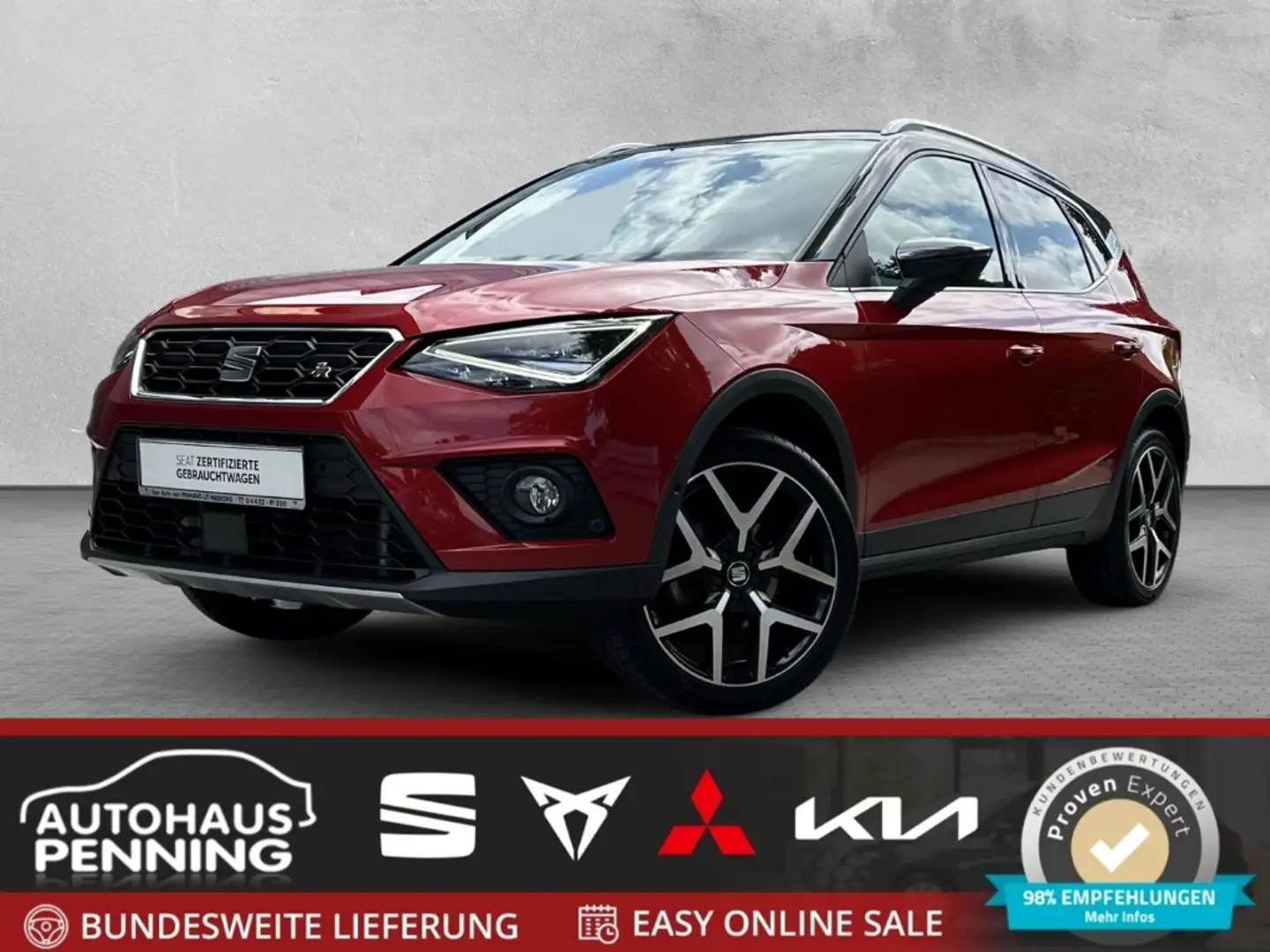 SEAT Arona 1,0 TSI FR ACC LED CONNECTIVITY INFOTAIN DINAMICA Rojo - 1
