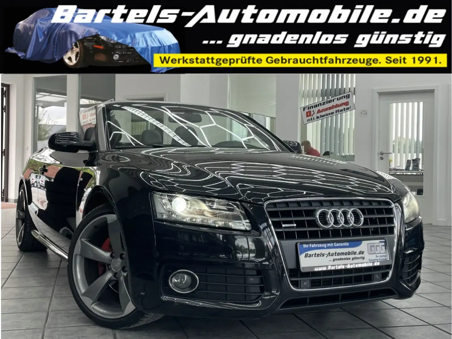 Audi A5 2.0 TFSI quattro, S-Line, PDC, Leder Noir - 1