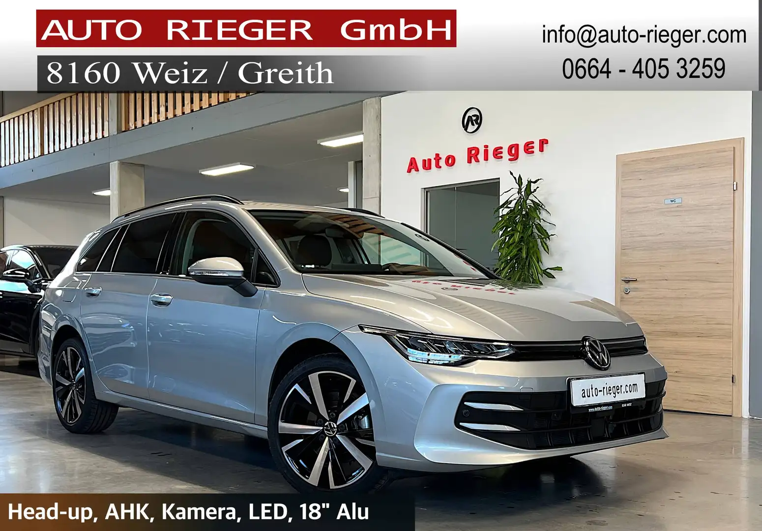 Volkswagen Golf Variant 2.0 TDI GARANTIE, Head-up, LED, ACC, AHK, Kamera Silber - 1