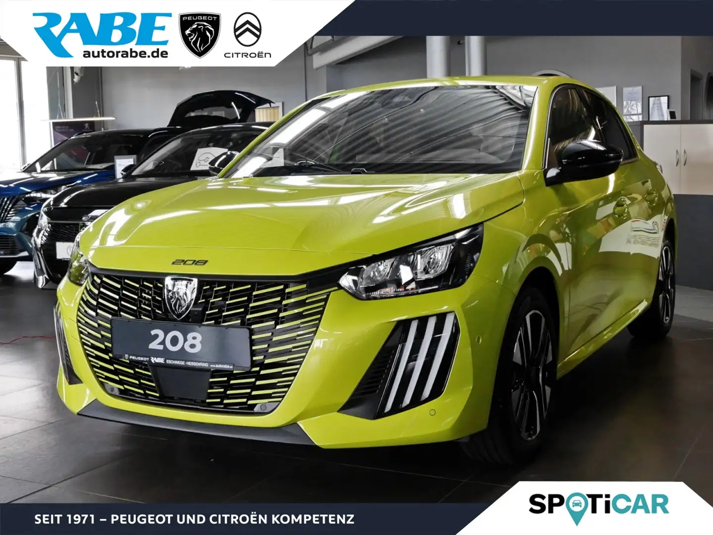 Peugeot 208 Allure 100 PT Klimaauto.+ACC+Navi+Sitzhzg. Klima Gelb - 1