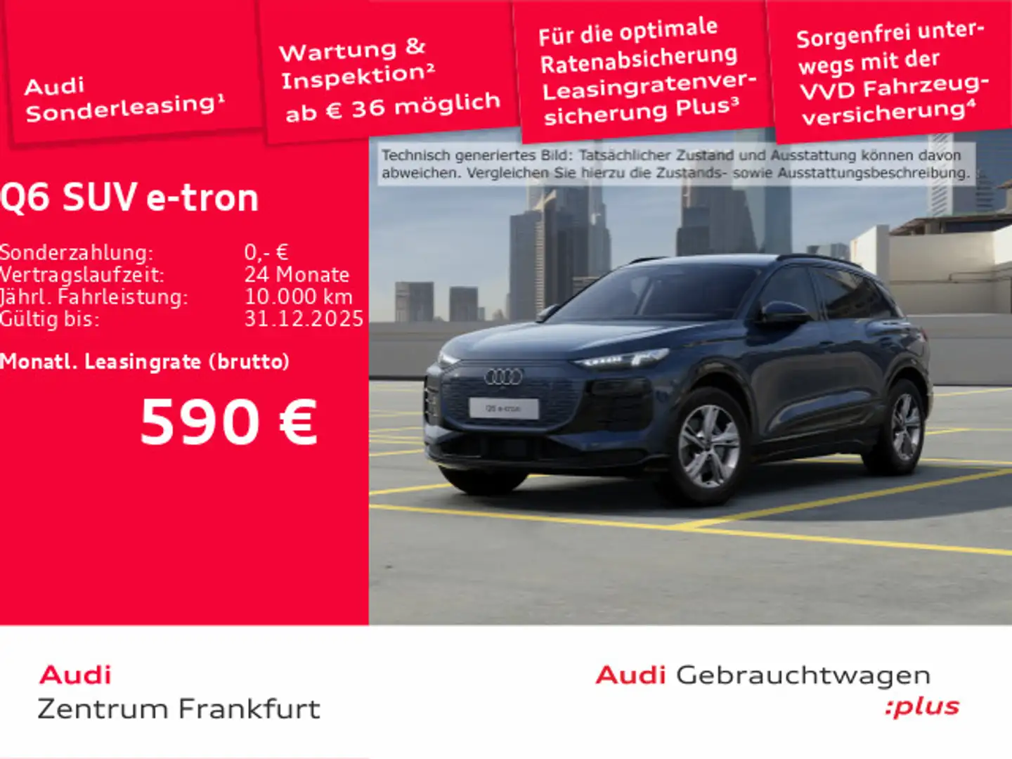 Audi Q6 e-tron advanced LED DAB VC Lenkradheizung Blau - 1