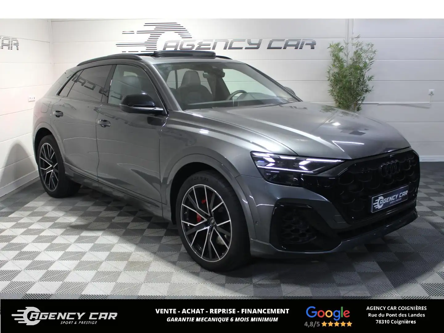 Audi Q8 Quattro 60 TFSIe 490 Tiptronic  S line TVA - Attel Gris - 1