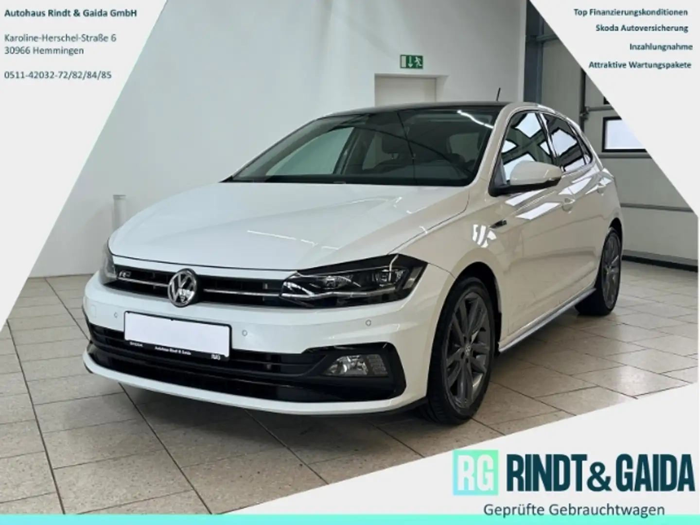 Volkswagen Polo Highline 1.0 TSI DSG R-Line Pano Navi ACC Weiß - 1