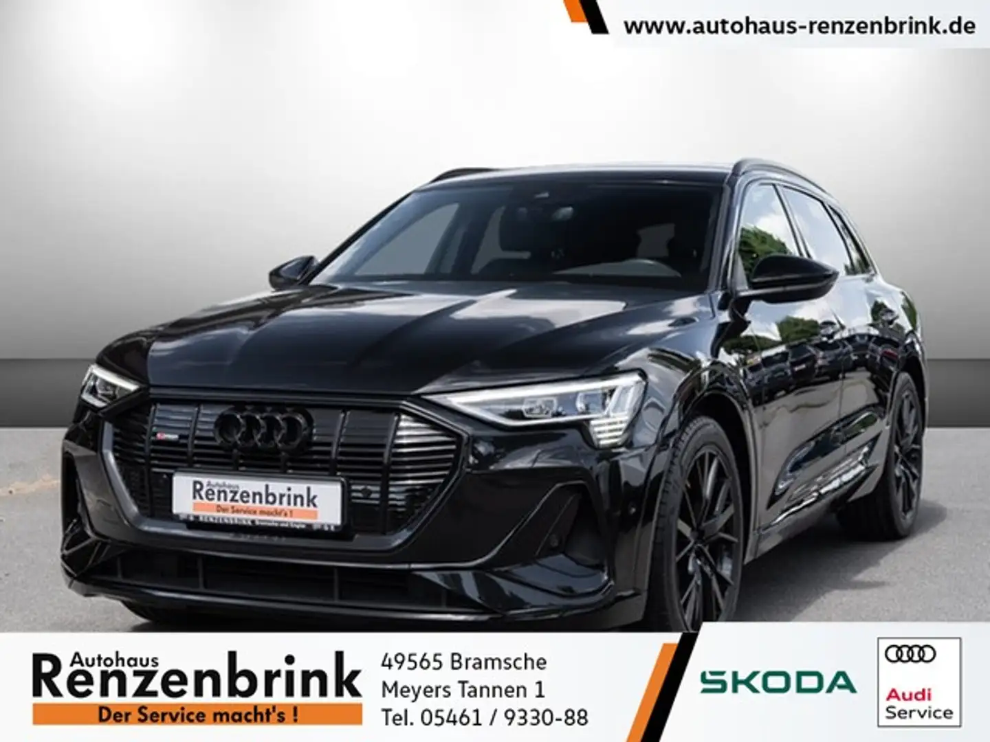 Audi e-tron 50 quattro S line LUFTFEDERUNG+AHK+MATRIX+B&O+RFK Schwarz - 1