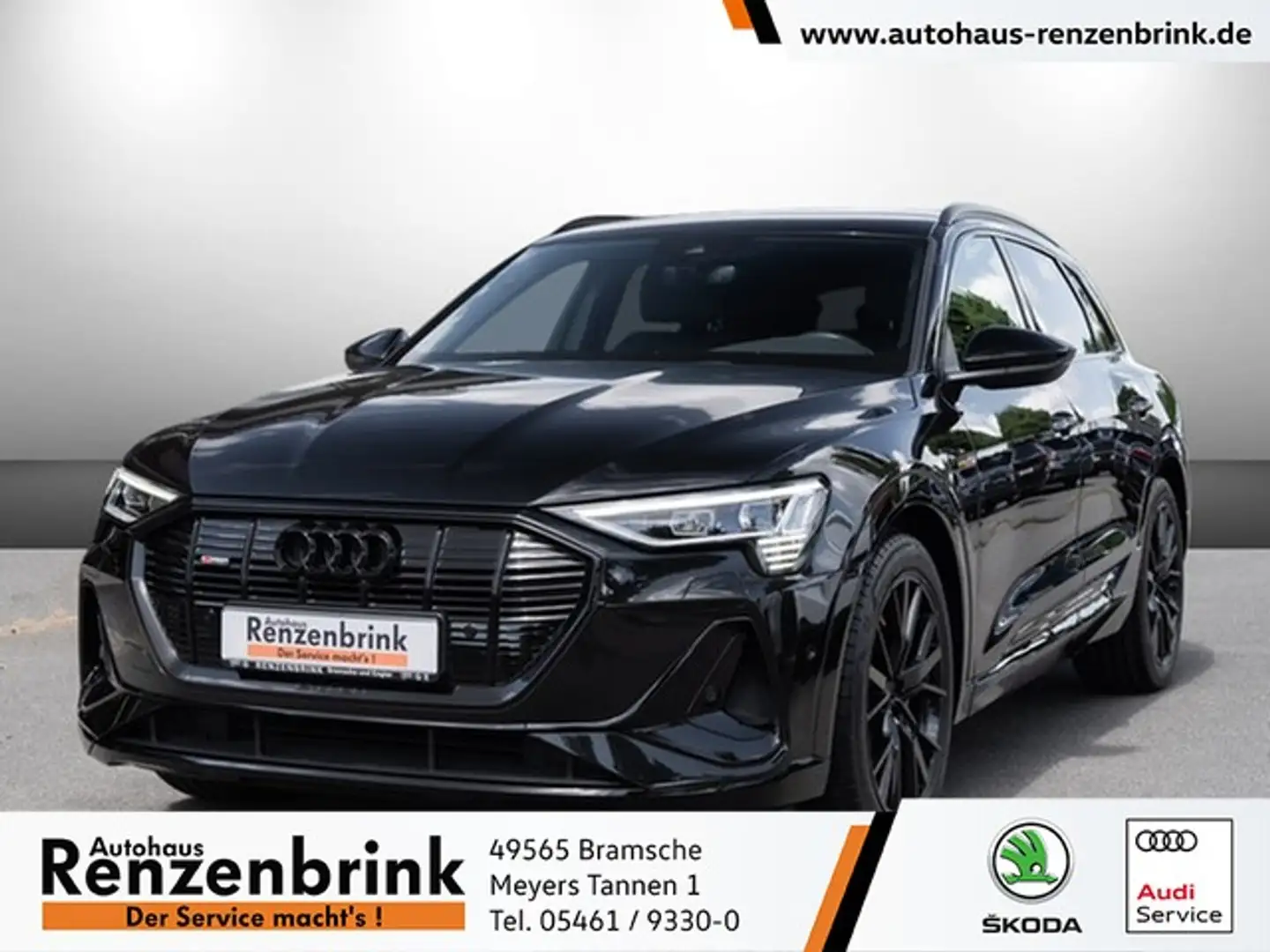 Audi e-tron 50 quattro S line LUFTFEDERUNG+AHK+MATRIX+B&O+RFK Schwarz - 1