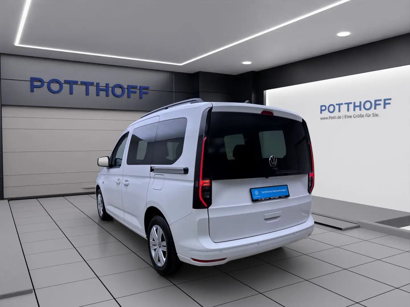 Volkswagen Caddy 2.0 TDI KOMBI KR NAVI KLIMA KAMERA LED Weiß - 2