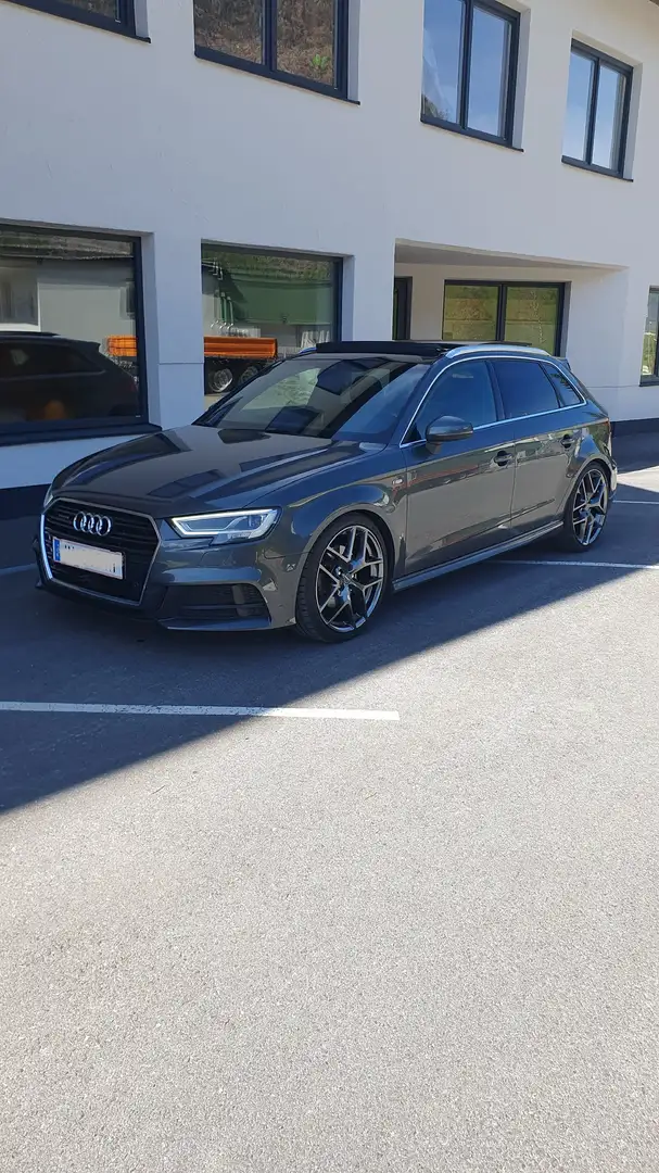 Audi A3 SB quattro Sport 2,0 TDI S-tronic Gris - 1