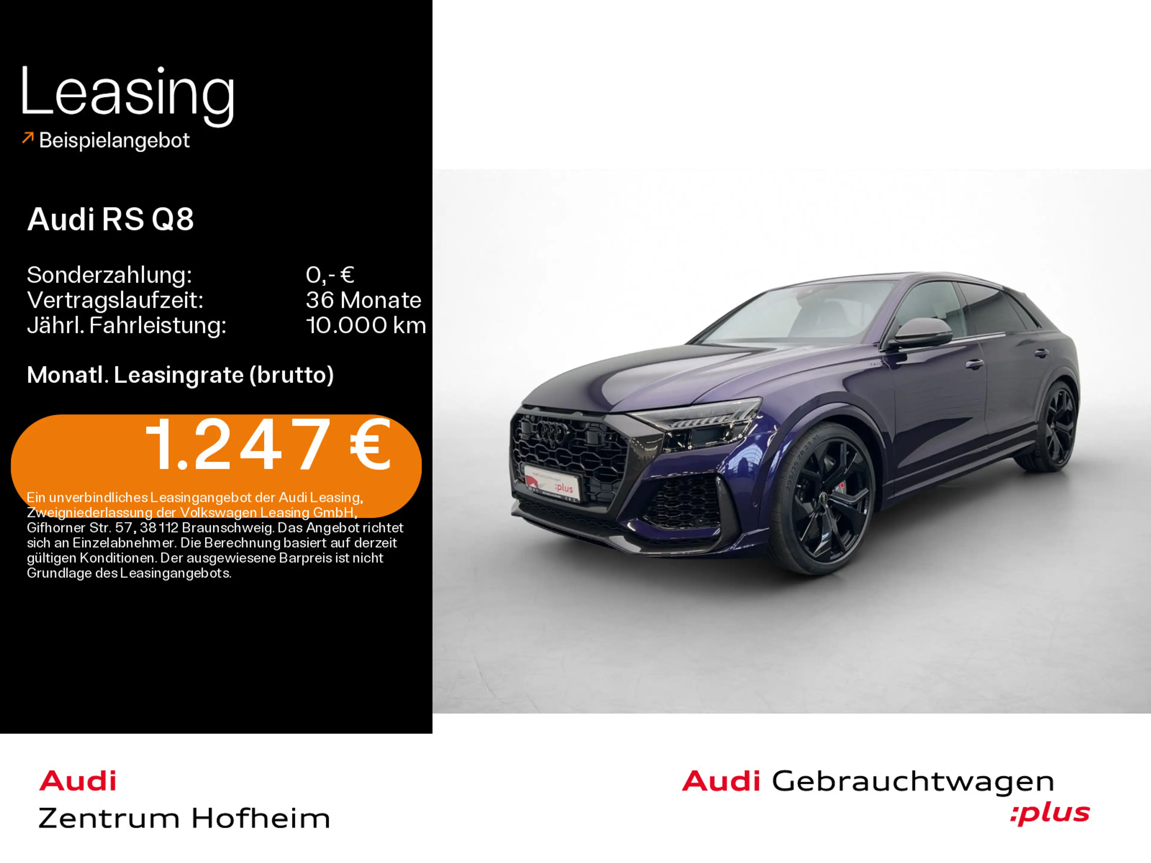 Audi RS Q8 *UPE191.117€*305km/h*Keramik*Pano*Carbon*H