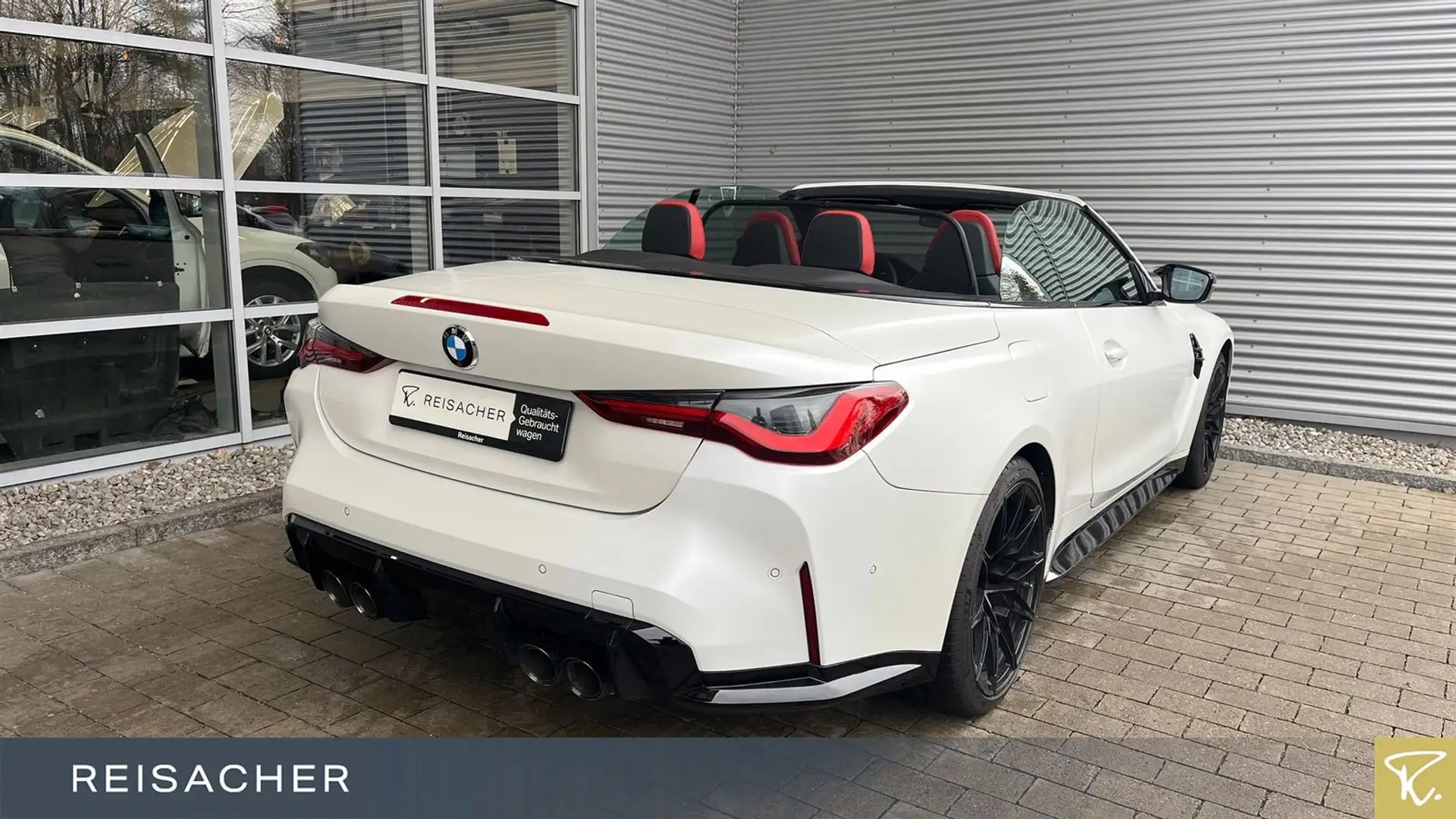 BMW M4 Competition Cabrio Navi HUD Laser 360° ACC Weiß - 2