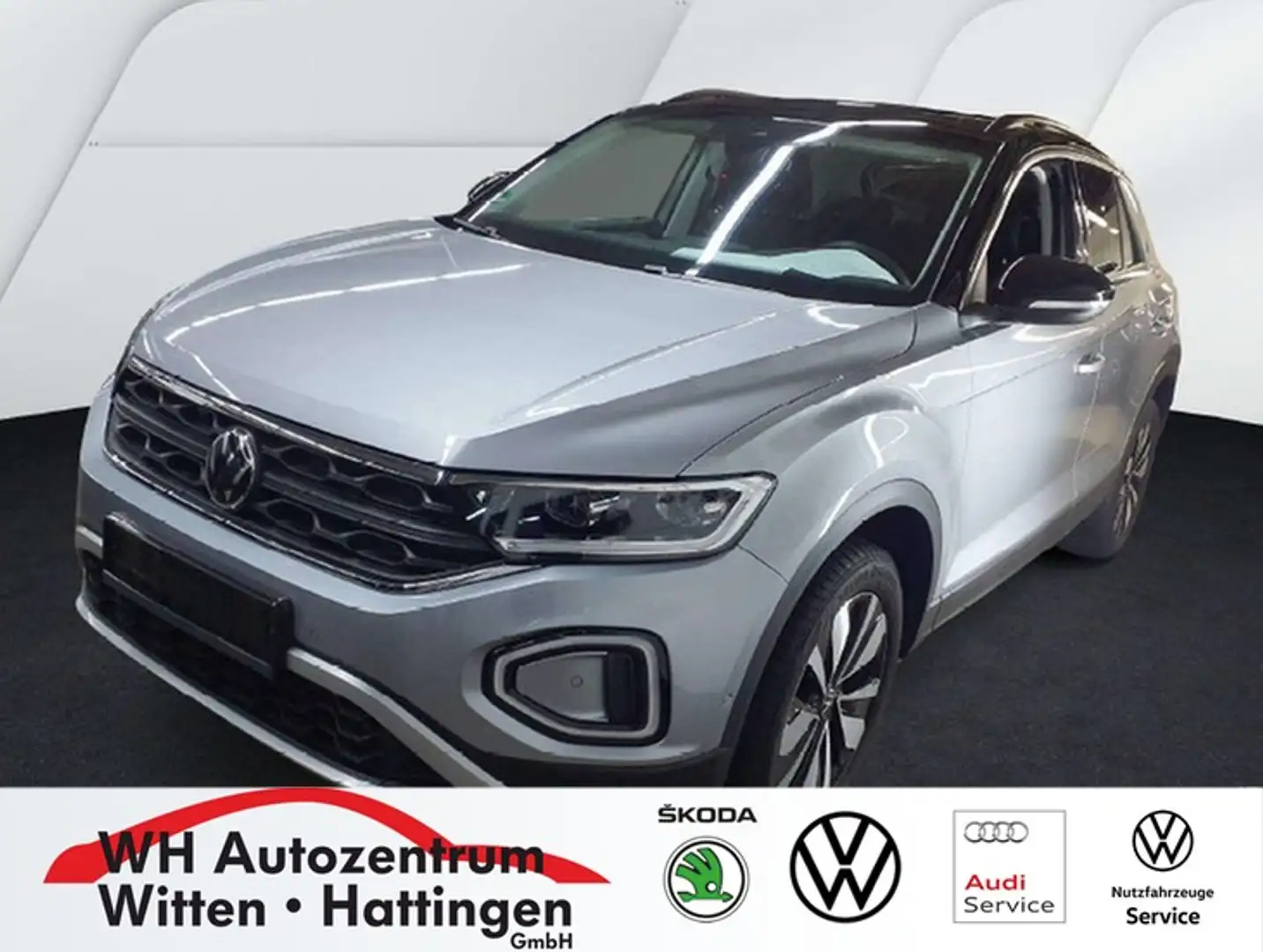 Volkswagen T-Roc 2.0 TDI DSG Goal NAVI AHK REARVIEW GJ-REIFEN LE... Silber - 1