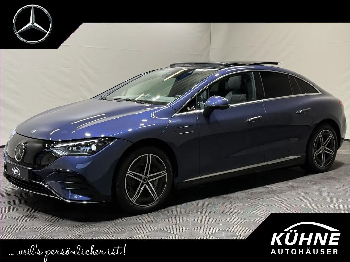 Mercedes-Benz EQE 300 AMG & Electric Art Premium AHK+22KW+Pano Blau - 1