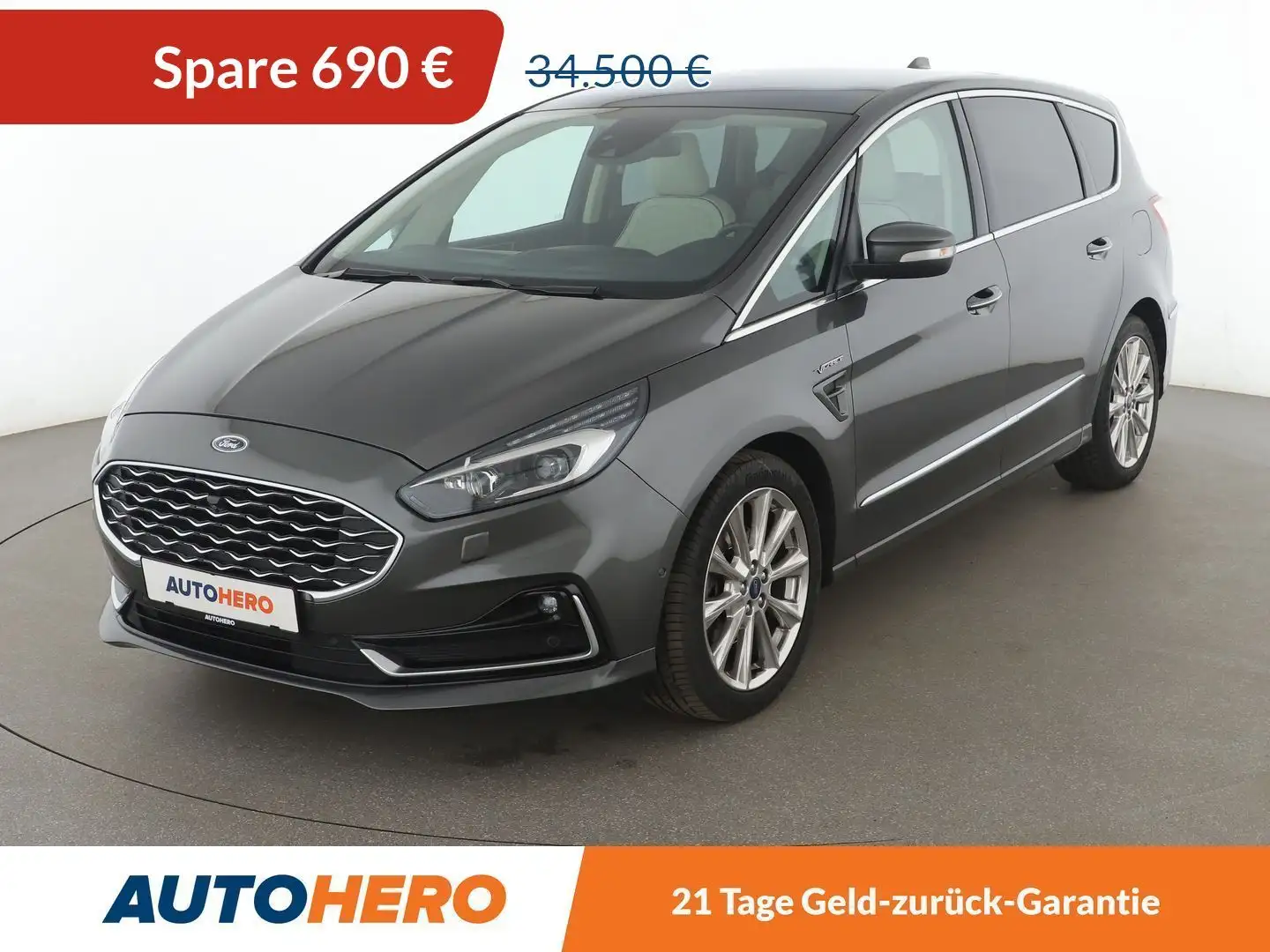 Ford S-Max 2.0 TDCi EcoBlue Vignale Aut.*NAVI*LED*ACC*CAM* Grau - 1