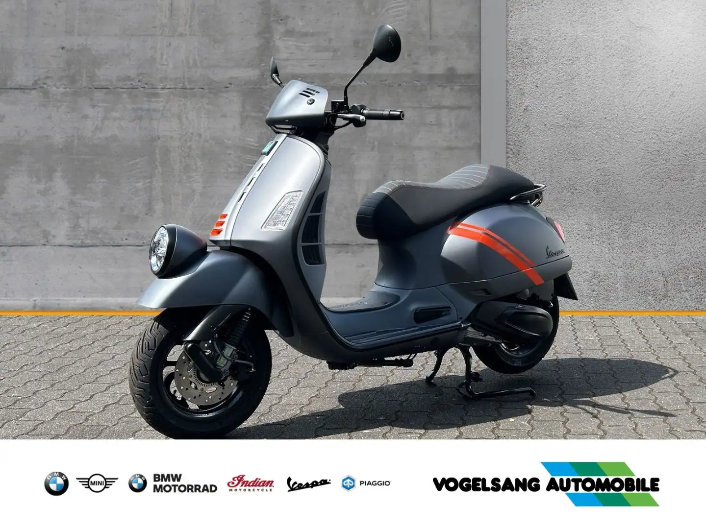 Vespa GTV 310 HPE, Sondermodell, Black Parts, Keyless Gris - 1