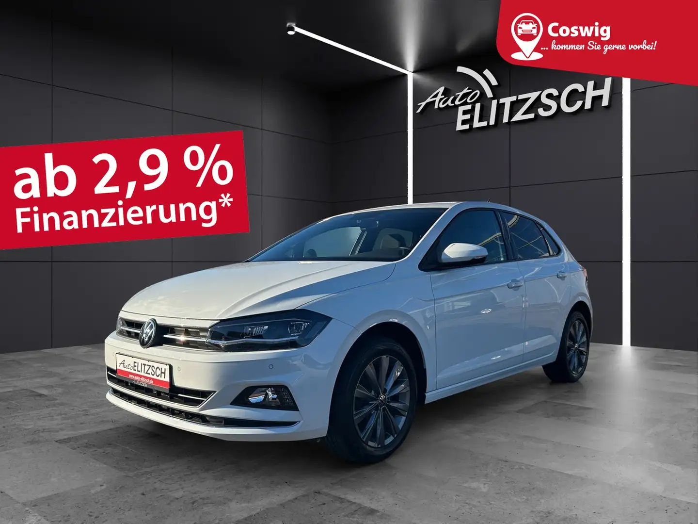Volkswagen Polo Highline TSI DSG LED ACC SH PDC Climatronic Navi Weiß - 1