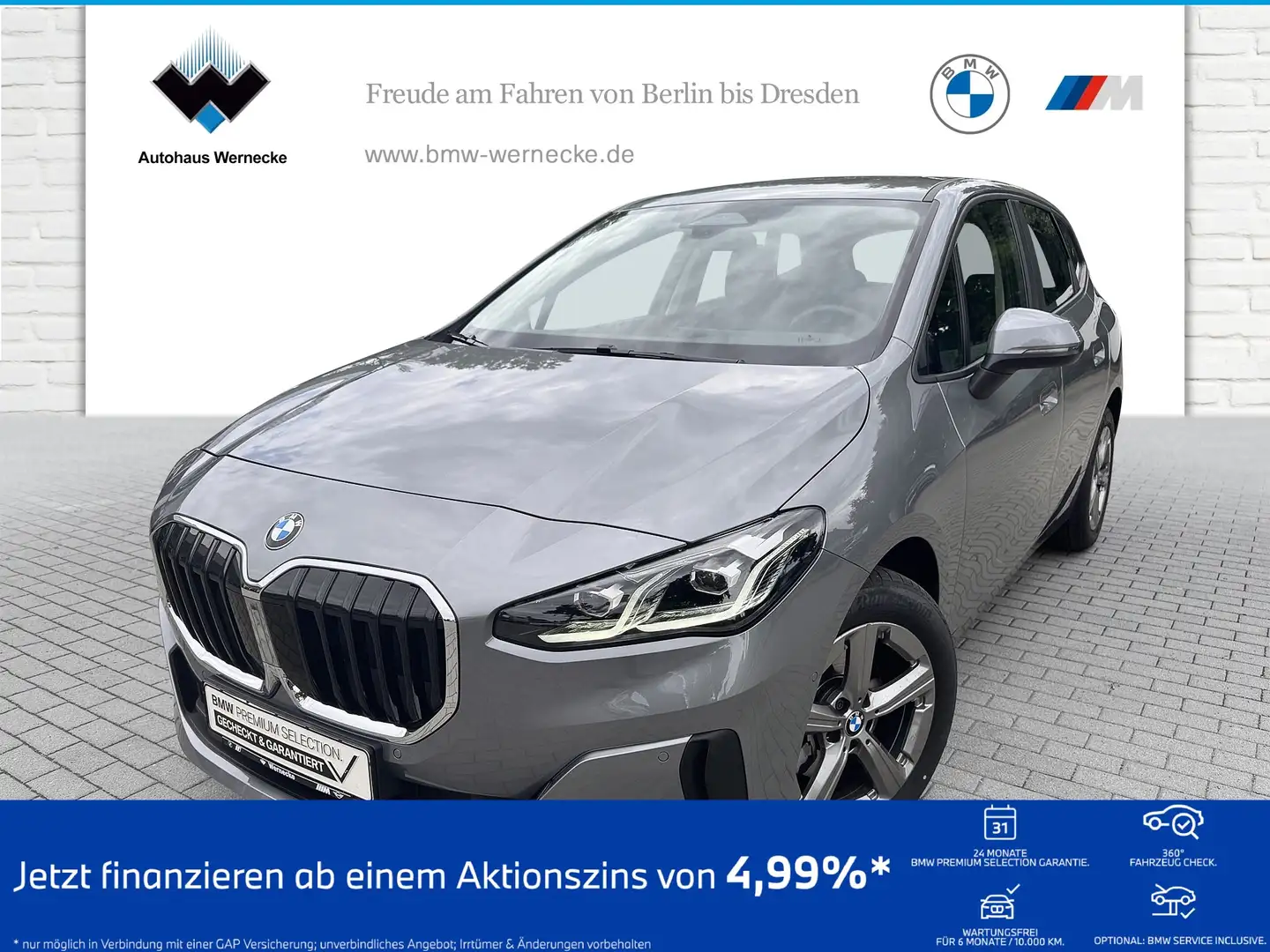 BMW 218 i Active Tourer DAB LED Komfortzg. Shz Grijs - 1